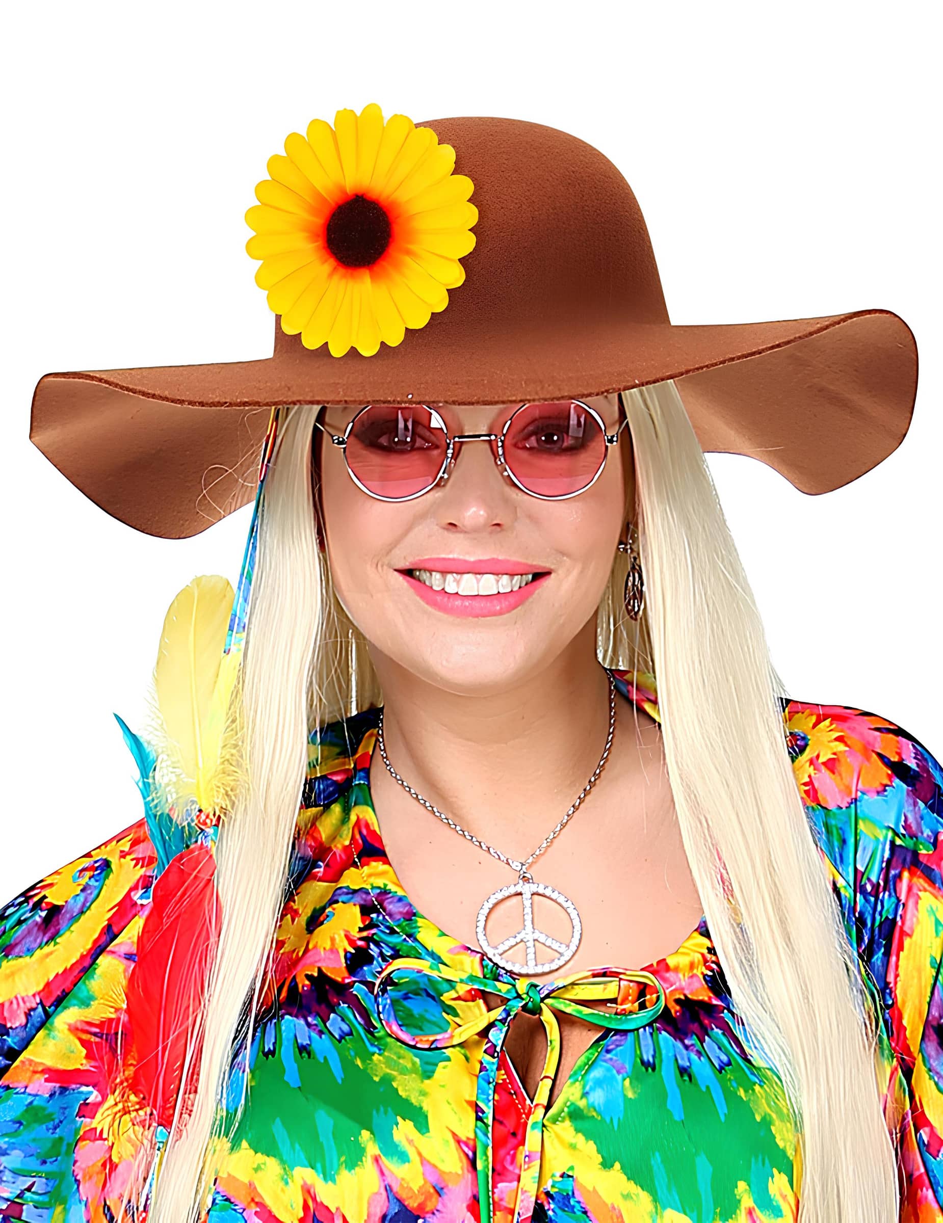 Haarspange Sonnenblume für Erwachsene gelb