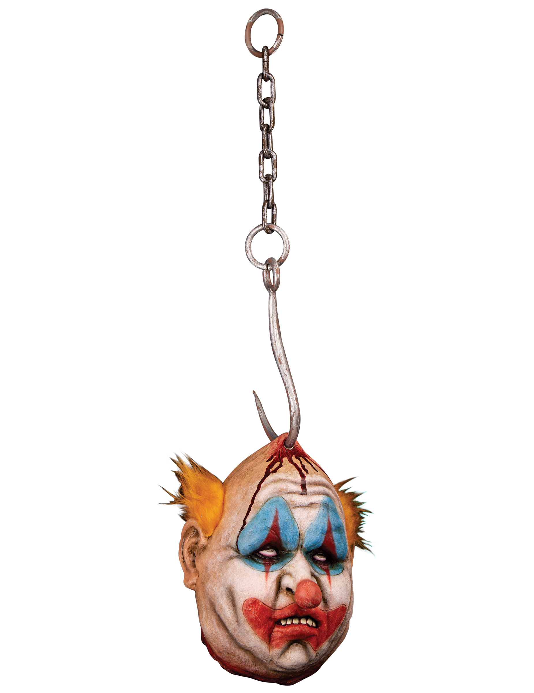Hängedeko Horrorclown am Haken Halloweendeko 25 x 21 x 52 cm