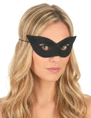 Halbmaske Faschingsmaske schwarz