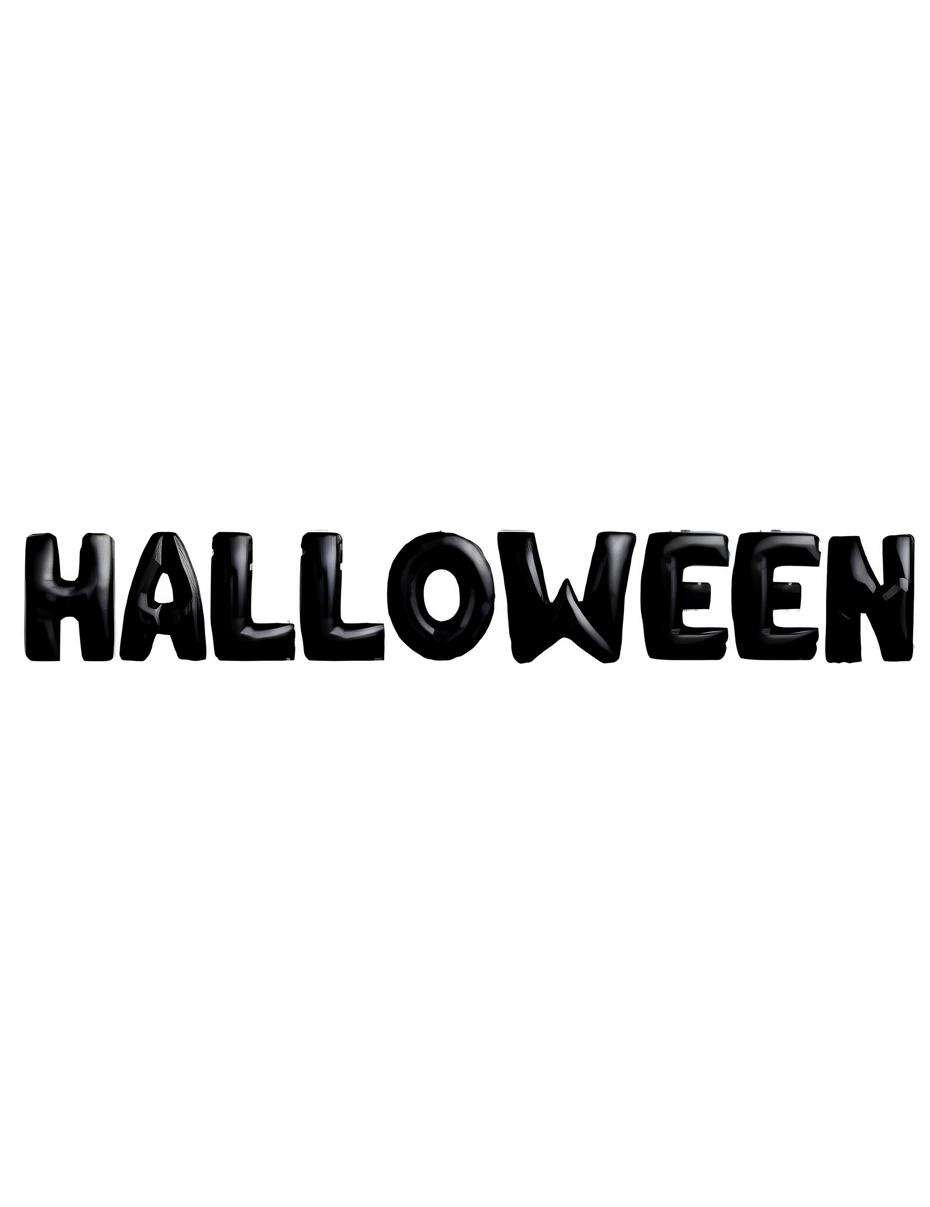 Halloween-Girlande Raumdeko schwarz 9 x 40 cm