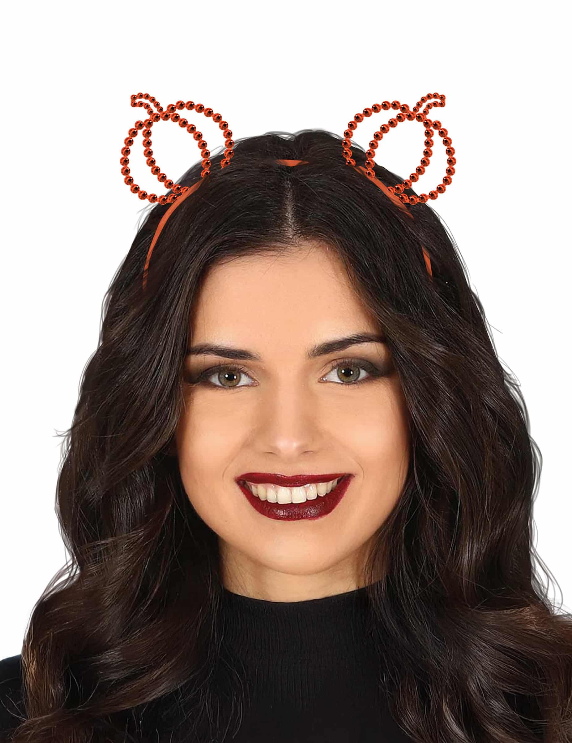 Halloween Haarreifen mit Strass Kürbissen Erwachsene