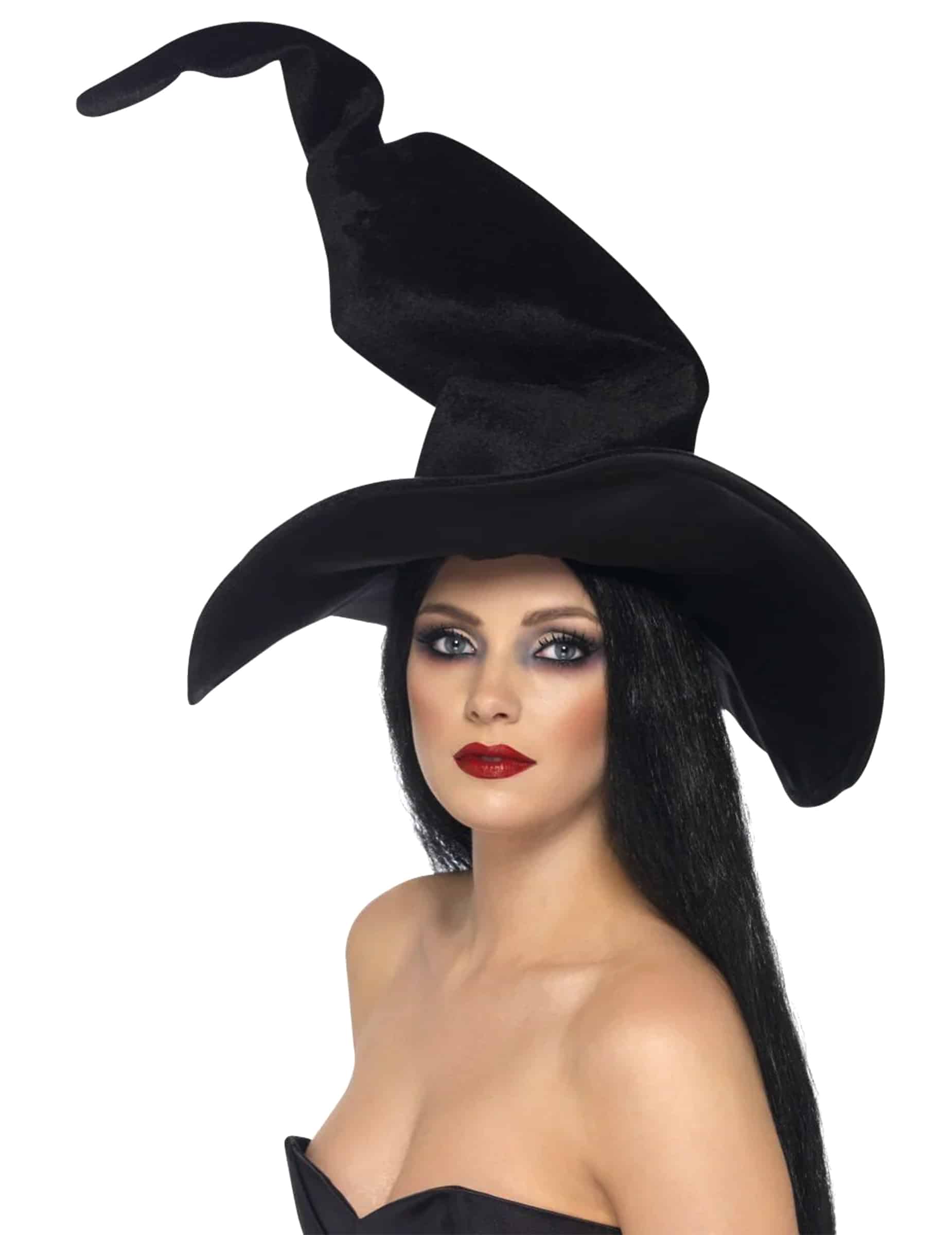 Halloween Hexenhut schwarz 60cm