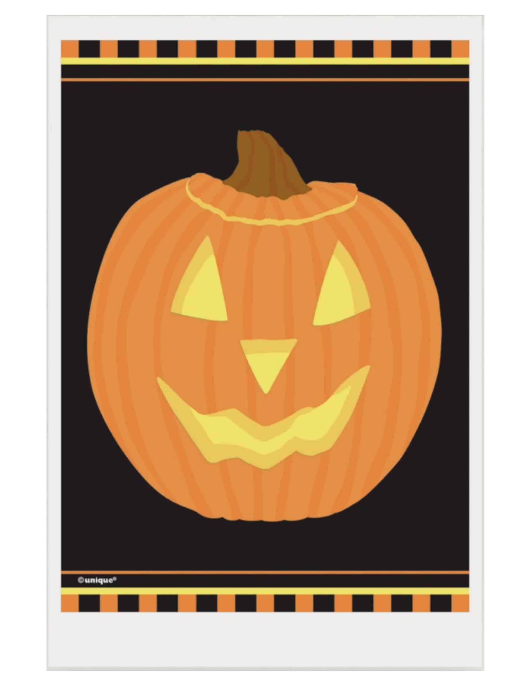 Halloween Tüten Kürbis Geschenktüten 50 Stück orange-schwarz 10x15cm