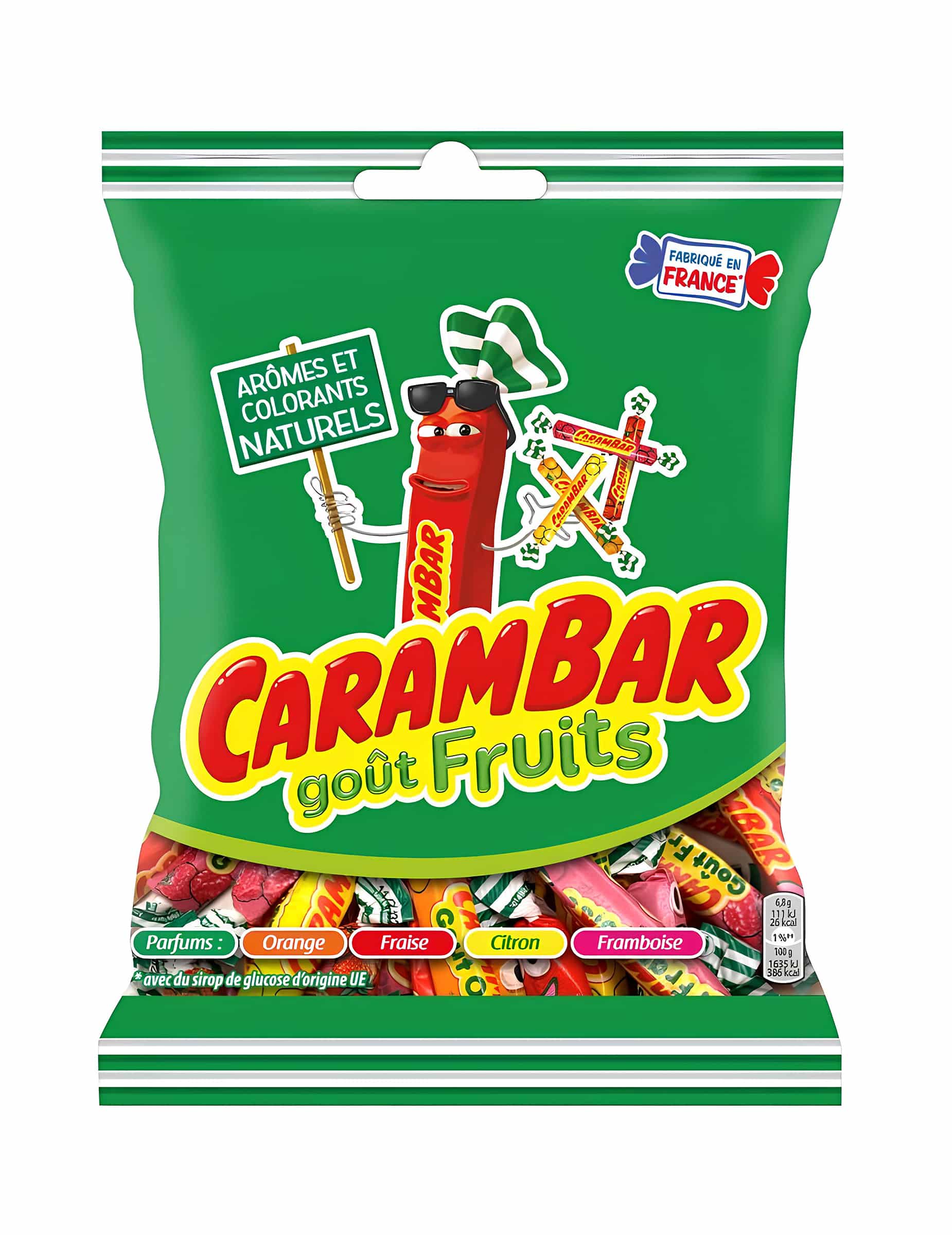 Haribo Süssigkeiten-Tüte Carambar Fruits 130g