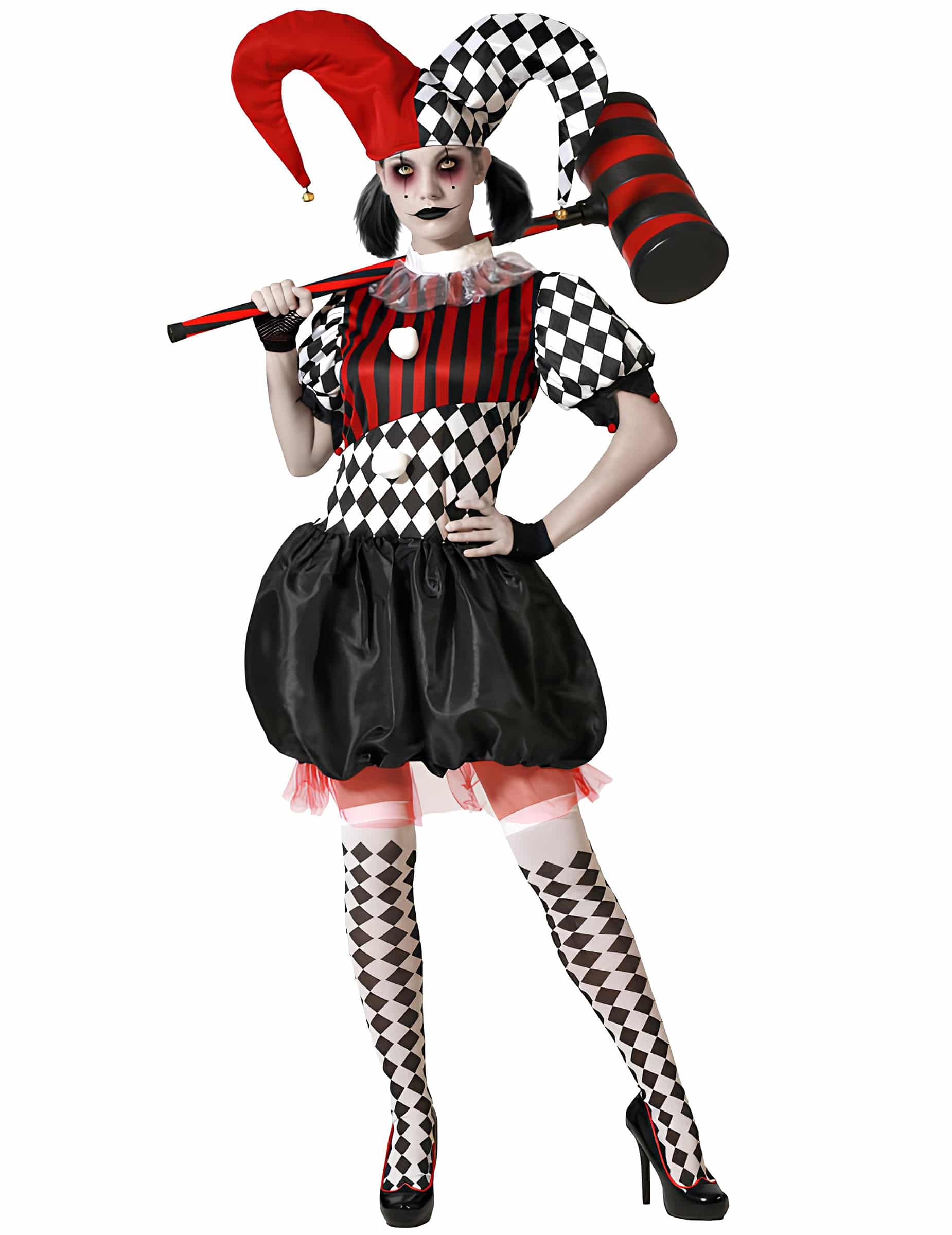 Harlekin Horror Clown Damen