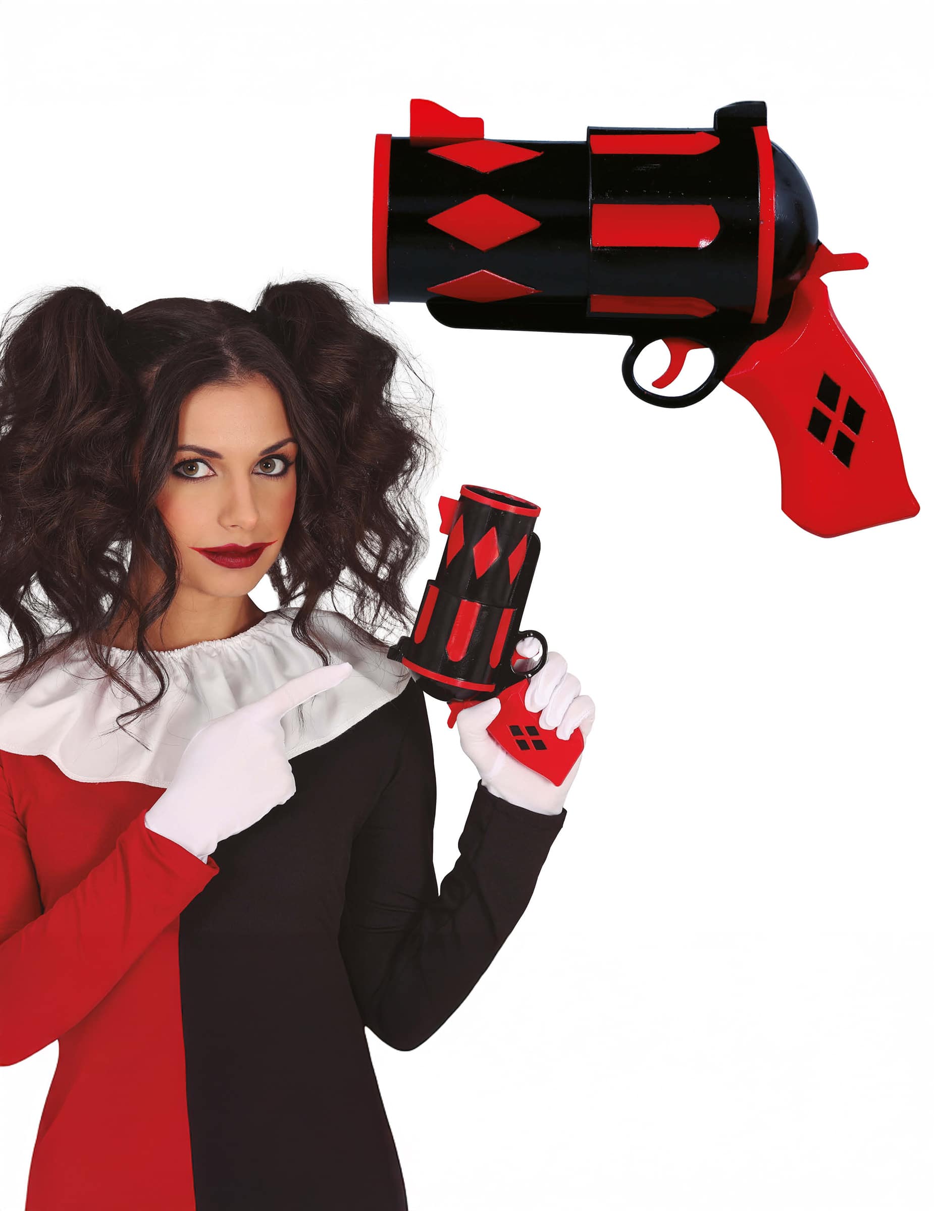 Harley Quinn 20 cm Pistole Accessoire rot und schwarz