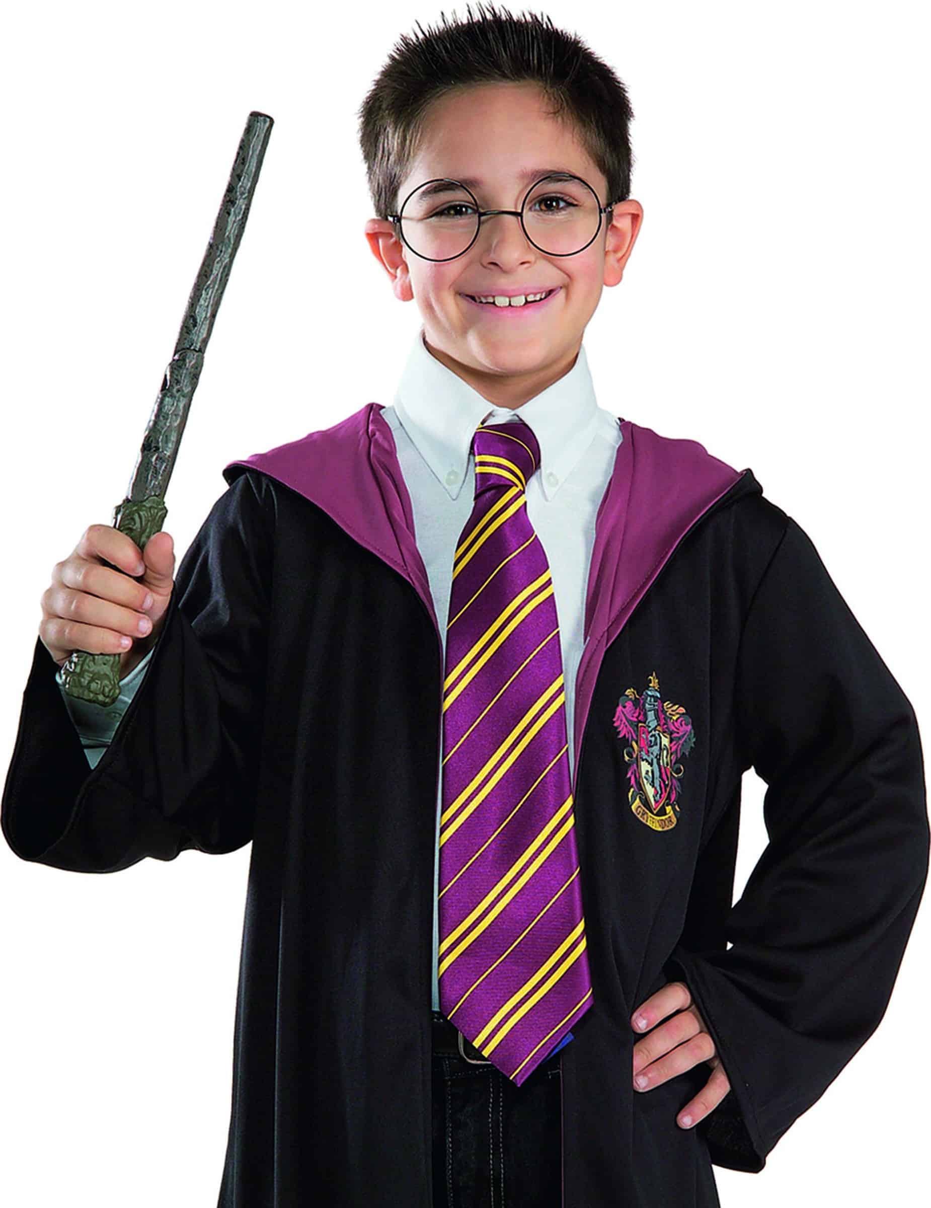 Harry Potter Accessoires-Set für Kinder Lizenzware Zauberer 2-teilig schwarz-bunt