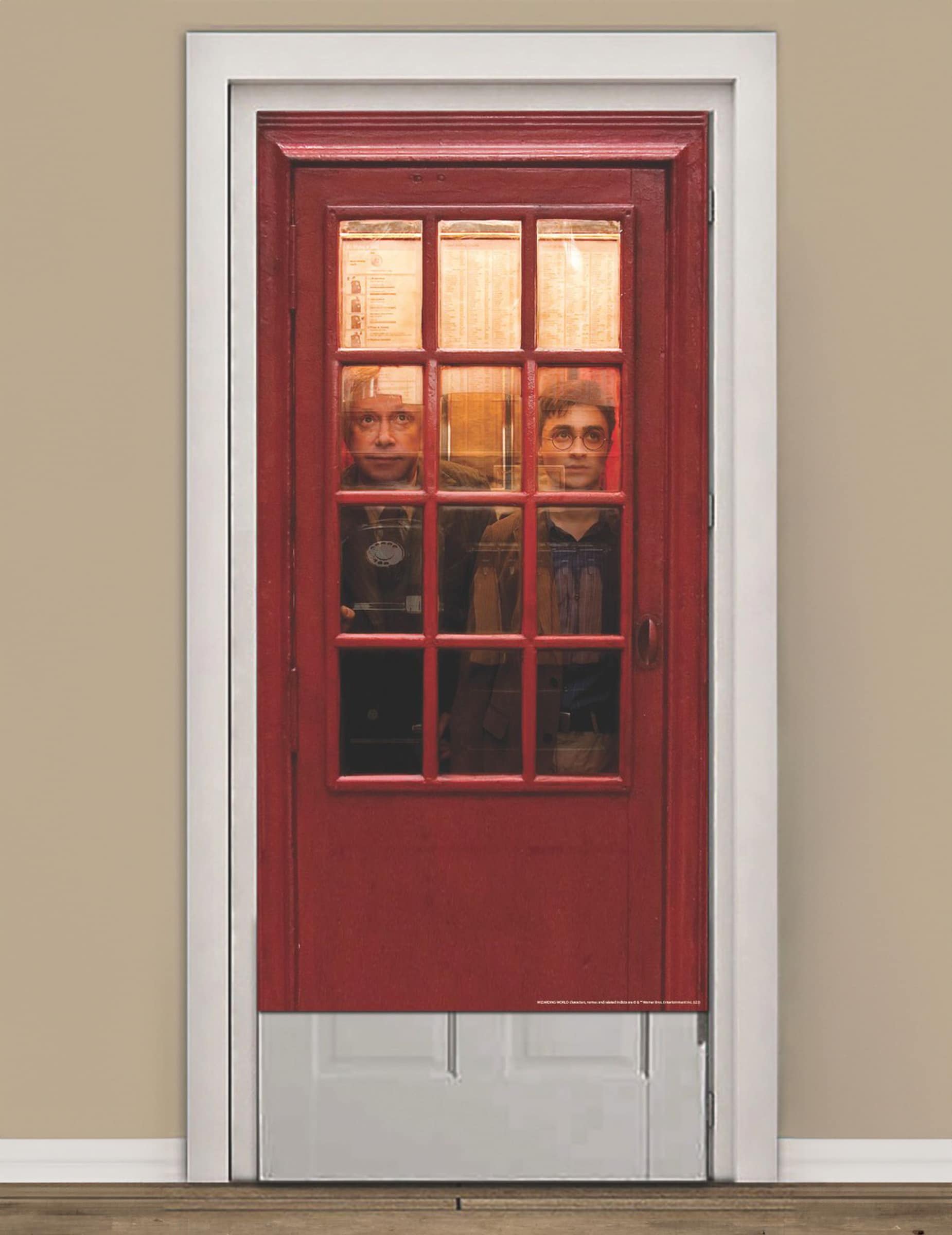 Harry Potter Telefonzelle Türdeko rot