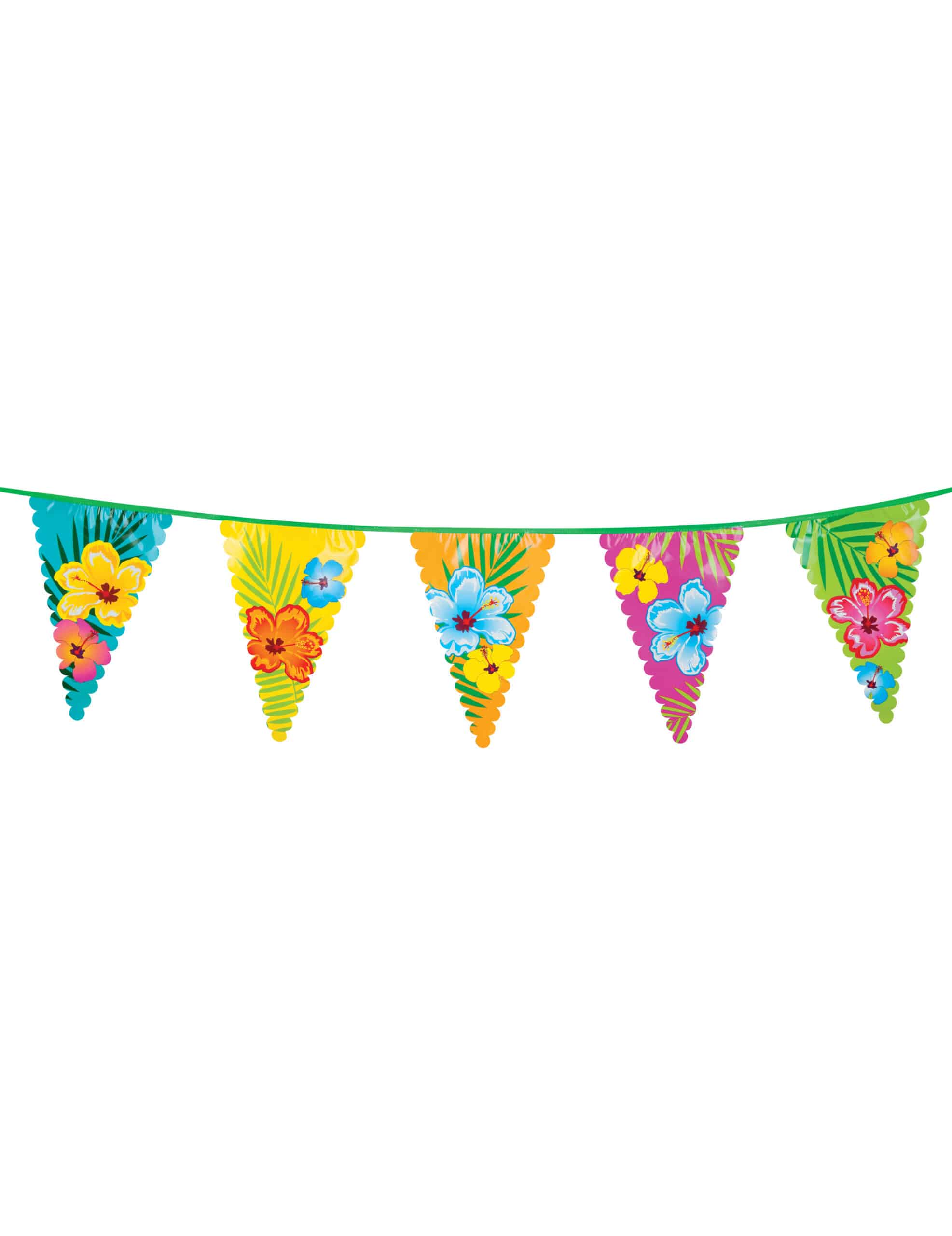 Hawaii Wimpelgirlande Party-Deko bunt 6m