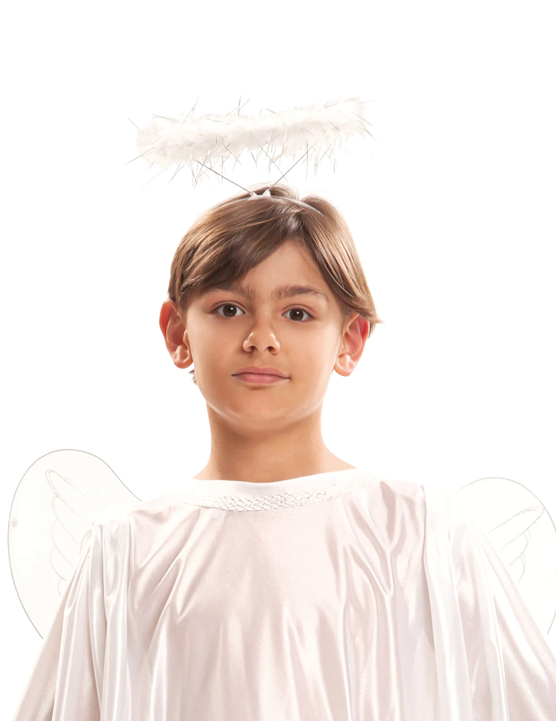 Heiligenschein für Kinder Kostüm-Accessoire weiss
