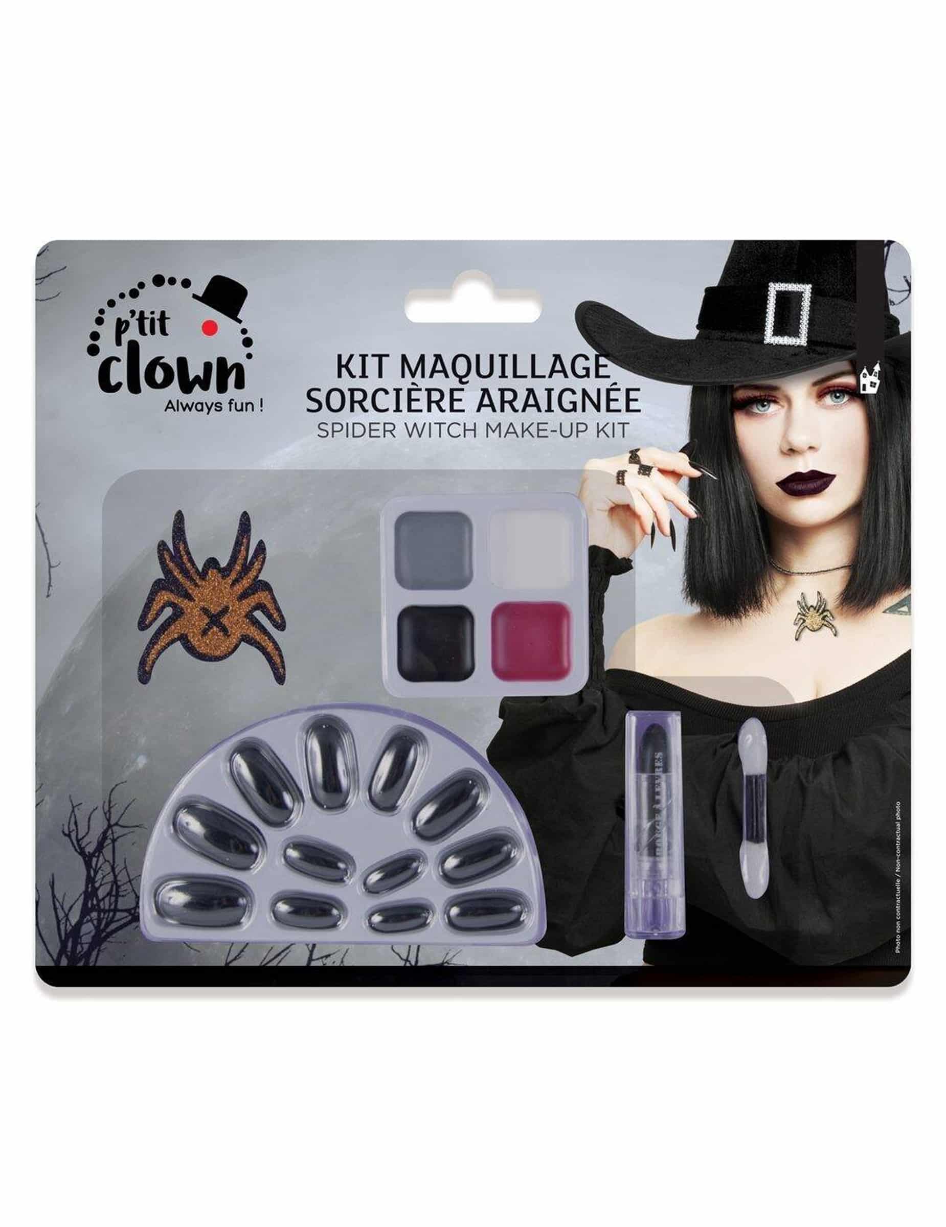 Hexen Set Fingernägel und Lidschatten