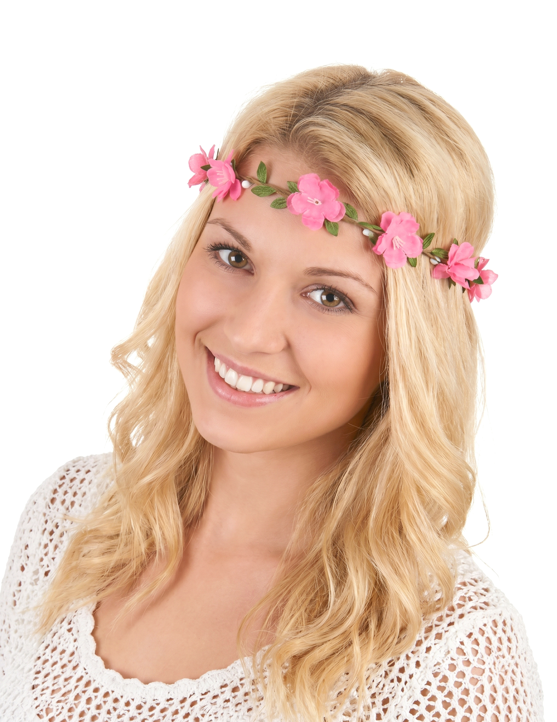 Hippie Blumenkranz Haarschmuck bunt