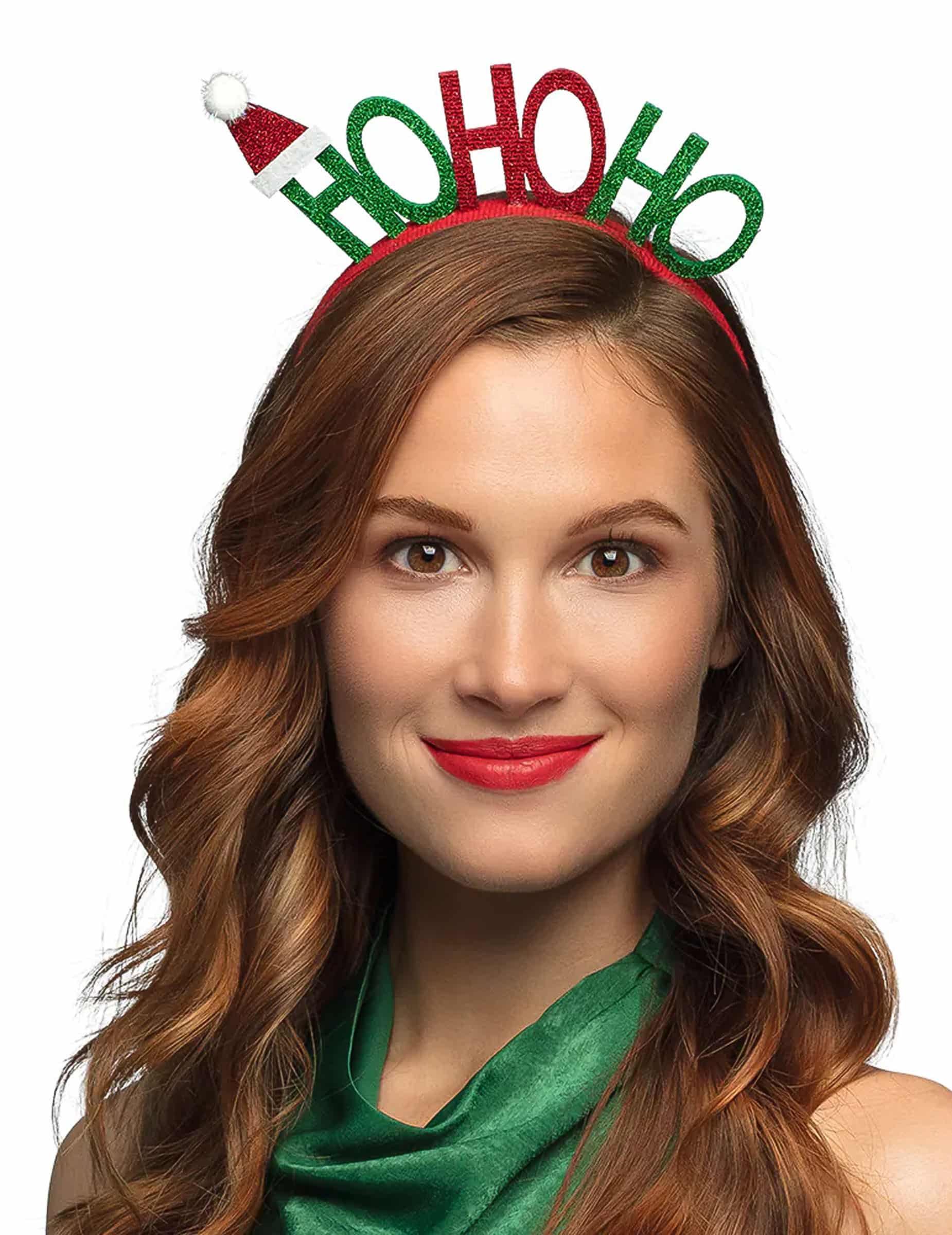 Ho Ho Ho Weihnachtsstirnband für Erwachsene