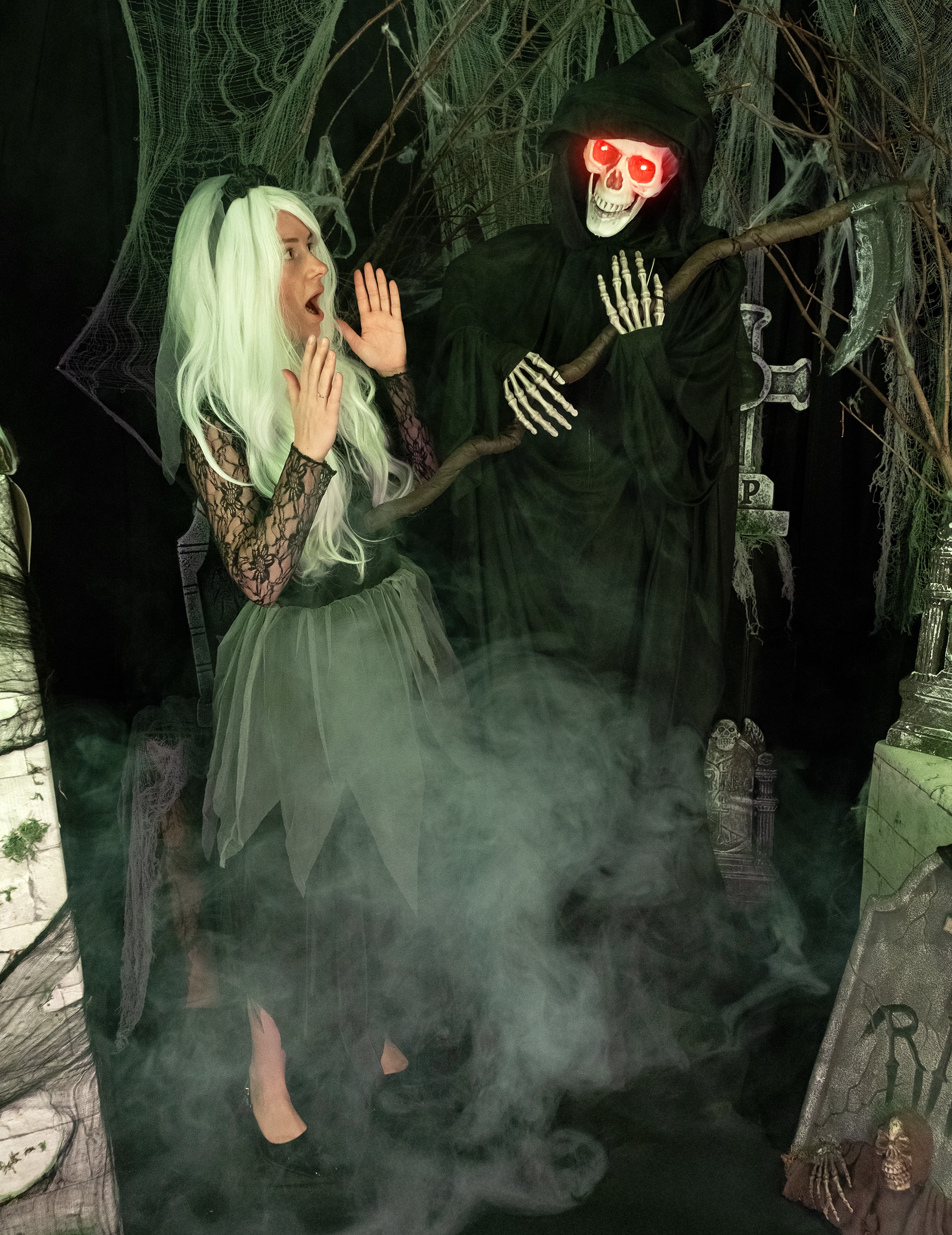 Horrordeko Sensenfrau 183 cm