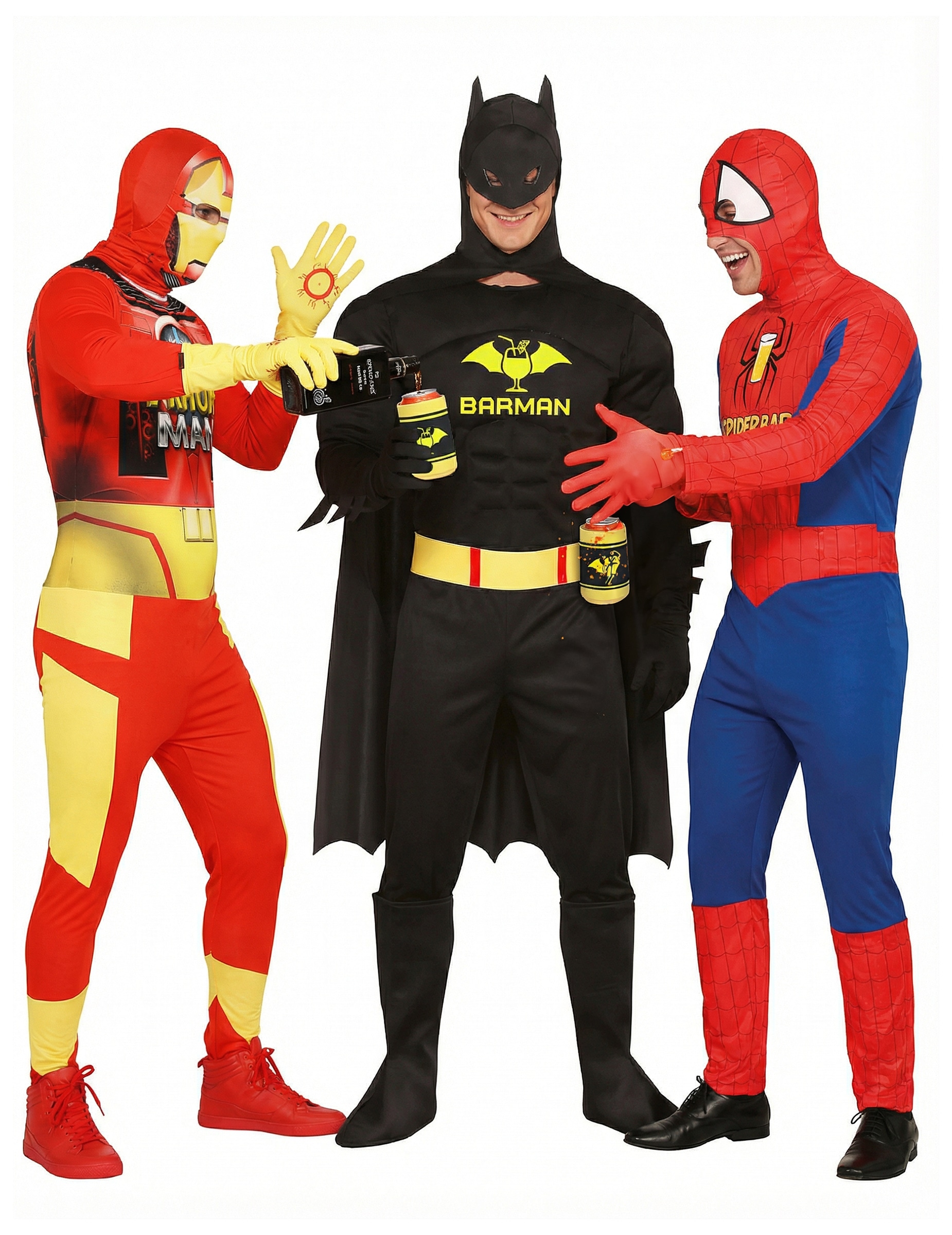 Humoristisches Superhelden-Gruppen-Kostüm für Erwachsene