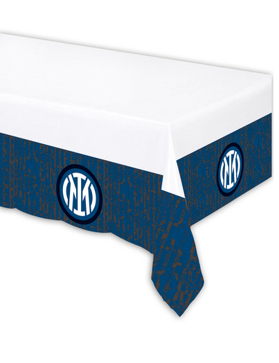 Inter Mailand Tischdecke Partydeko blau-weiss-schwarz 120x180 cm