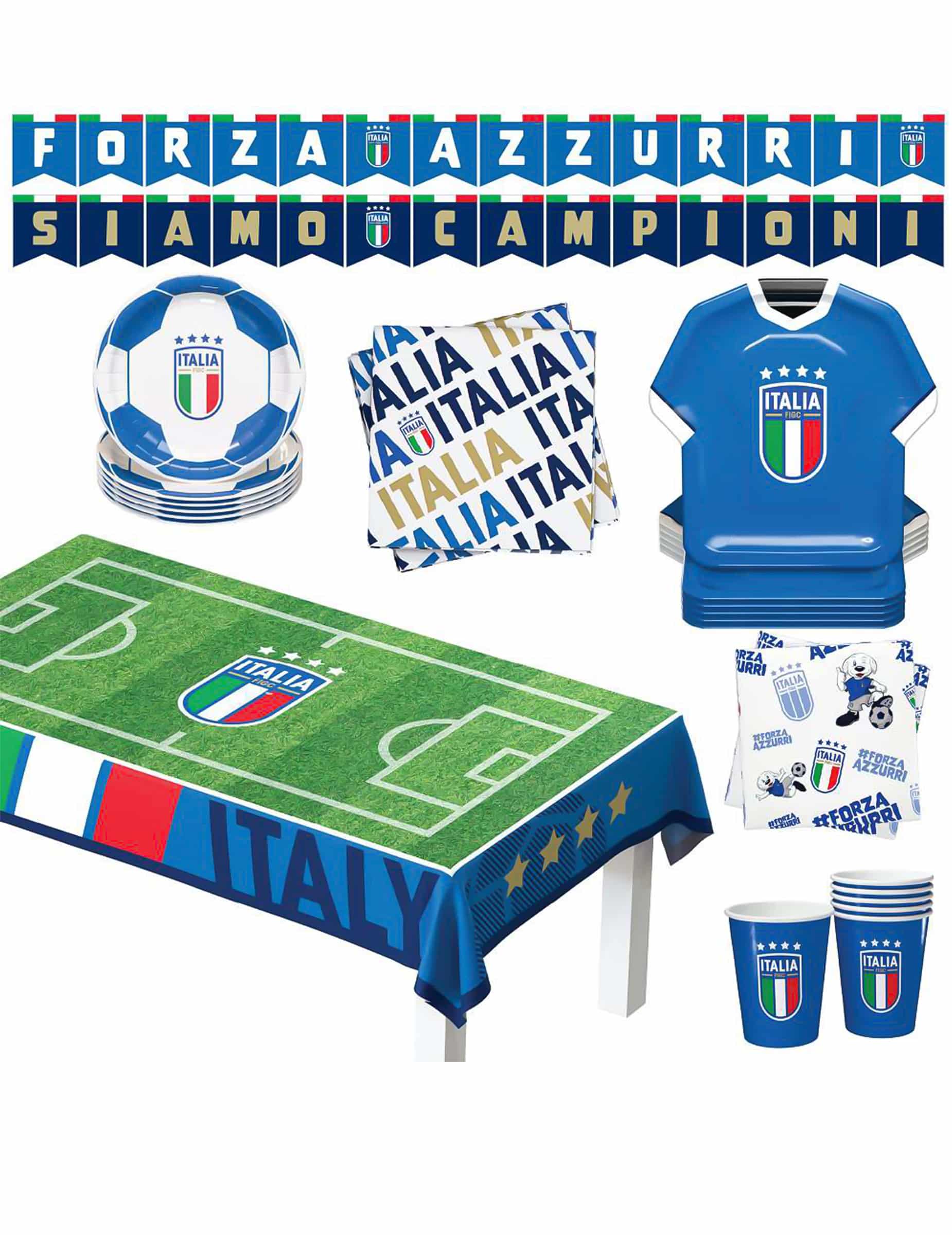 Italienischer Fußballverband Geburtstag-Set 44 Teile