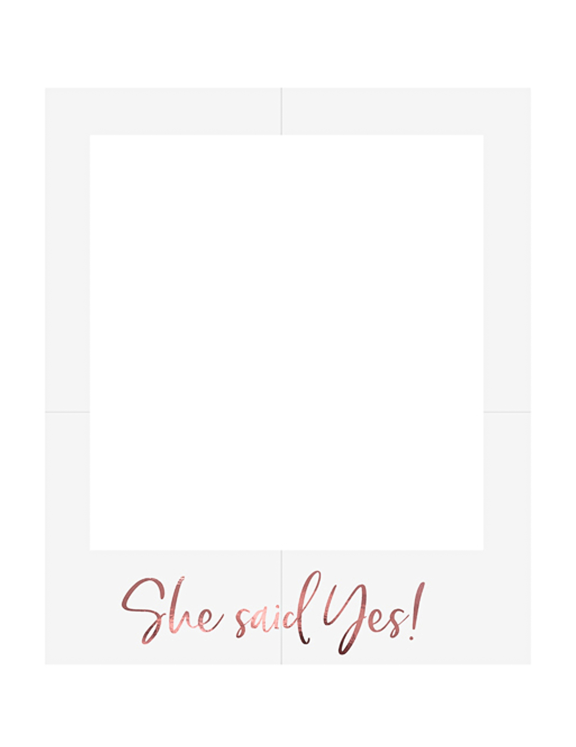 JGA-Bilderrahmen She said yes weiß-pinkfarben 50 x 59