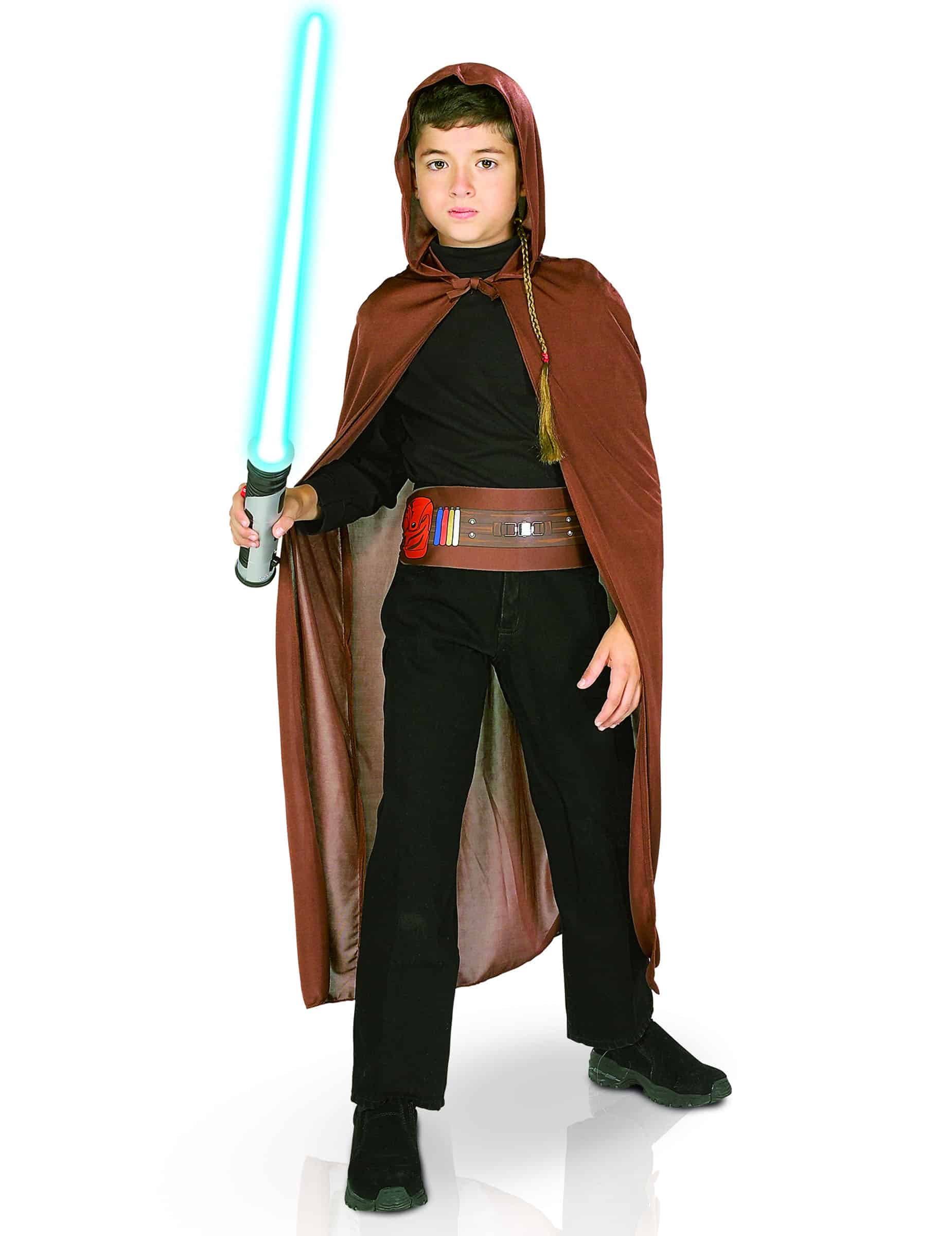 Jedi-Ritter-Set Star Wars-Kinderkostüm braun