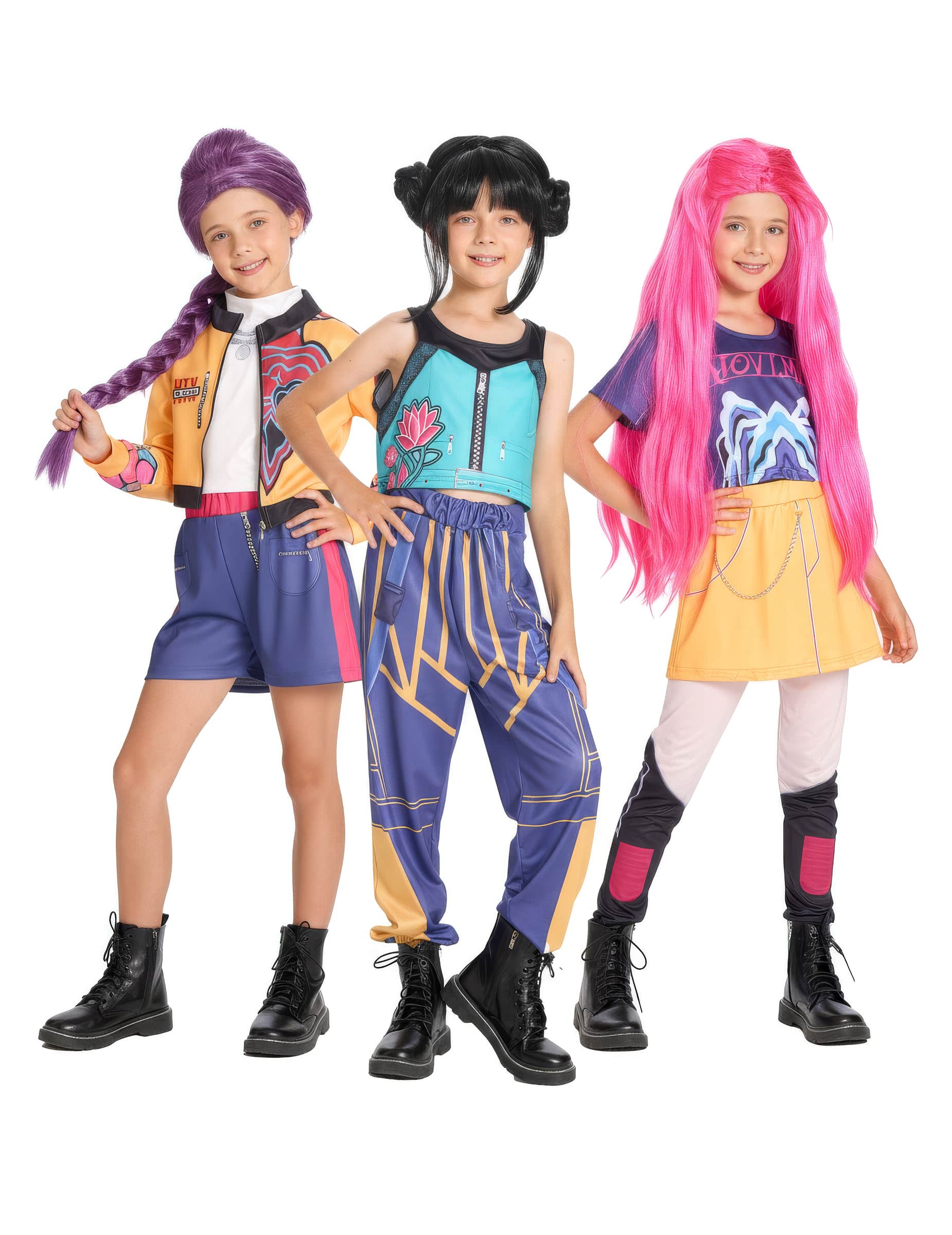K-Pop Demon Hunter-Gruppenkostüm für Kinder