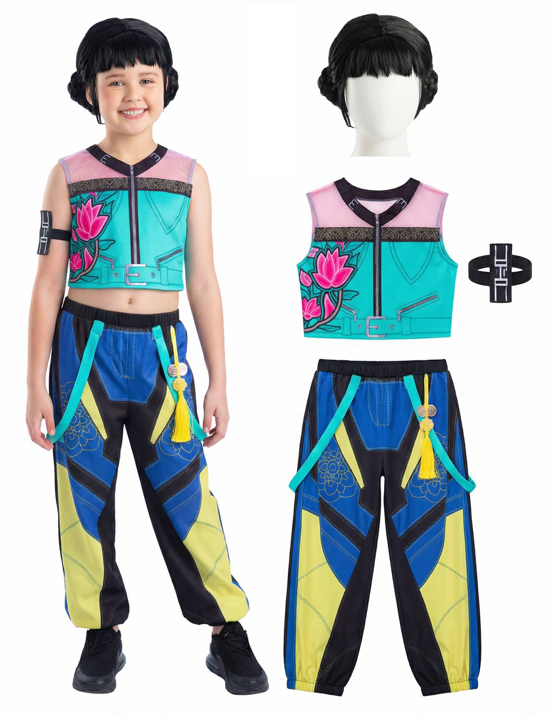 KPOP Zoey Demon Hunter Kostüm für Mädchen