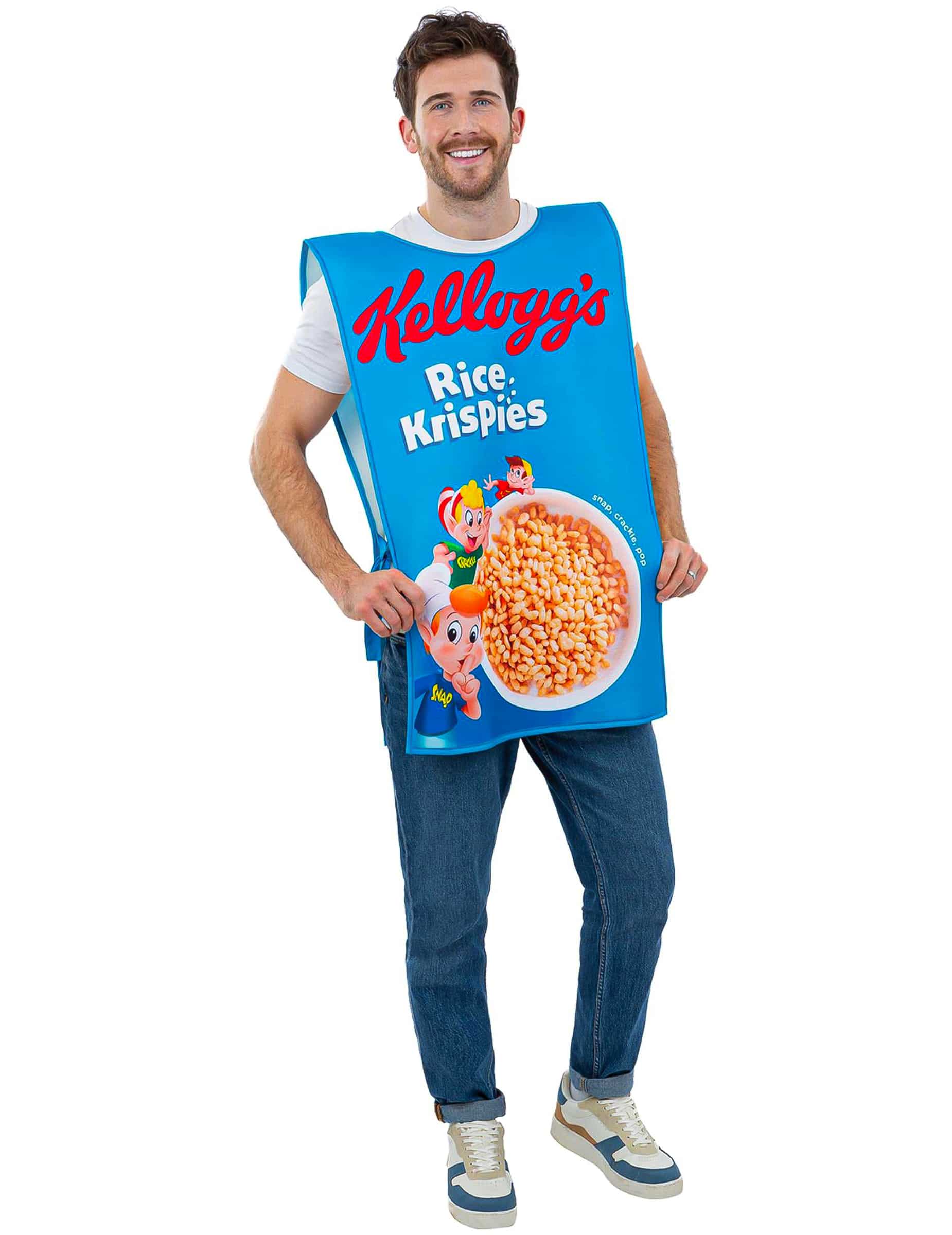 Kellogg's Rice Krispies Müsli-Packung Kostüm für Erwachsene