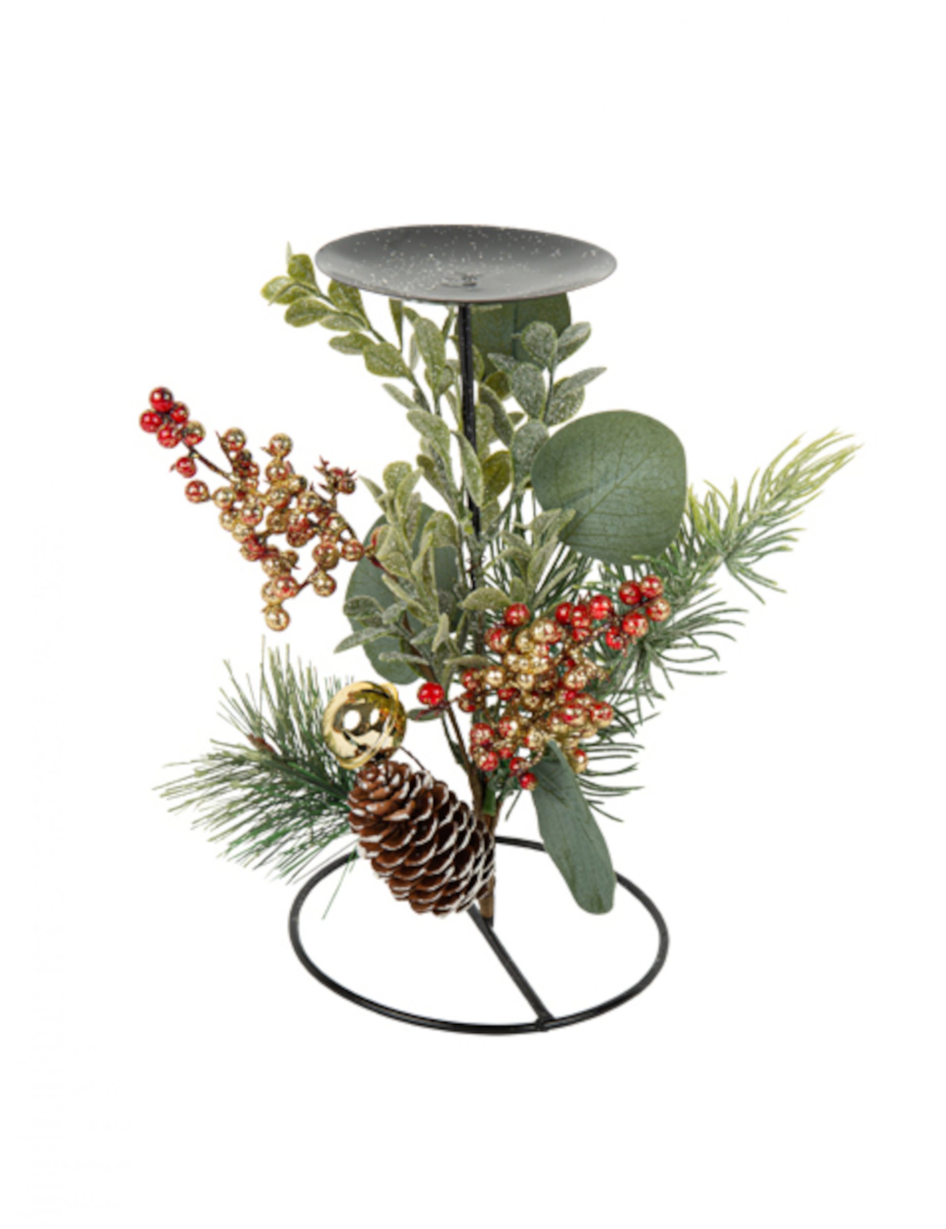 Kerzenhalter Weihnachten Natur 20 cm