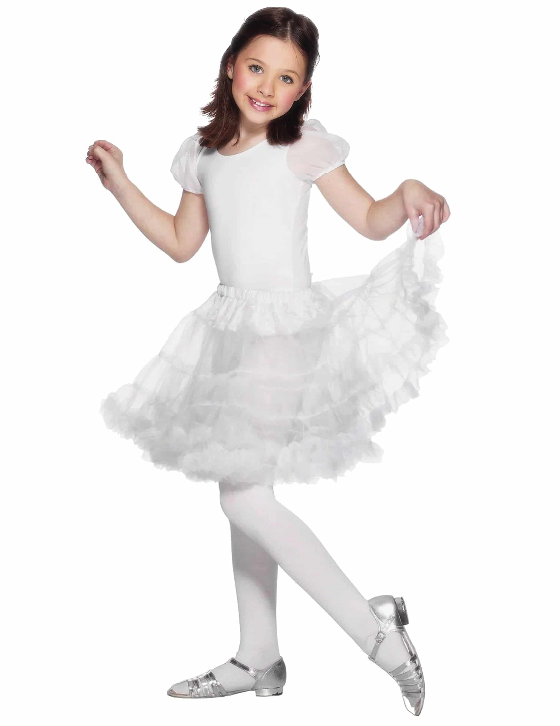 Kinder Petticoat Kostüm-Zubehör weiß