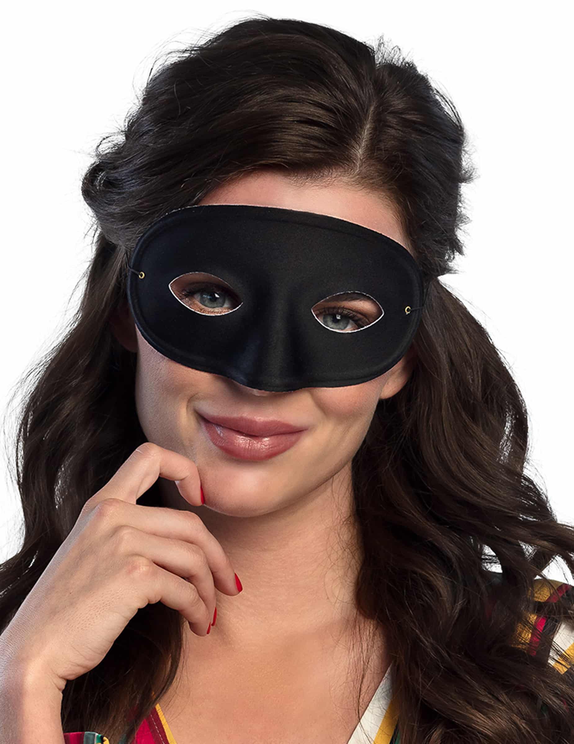 Klassische Augenmaske Karnevalsmaske schwarz