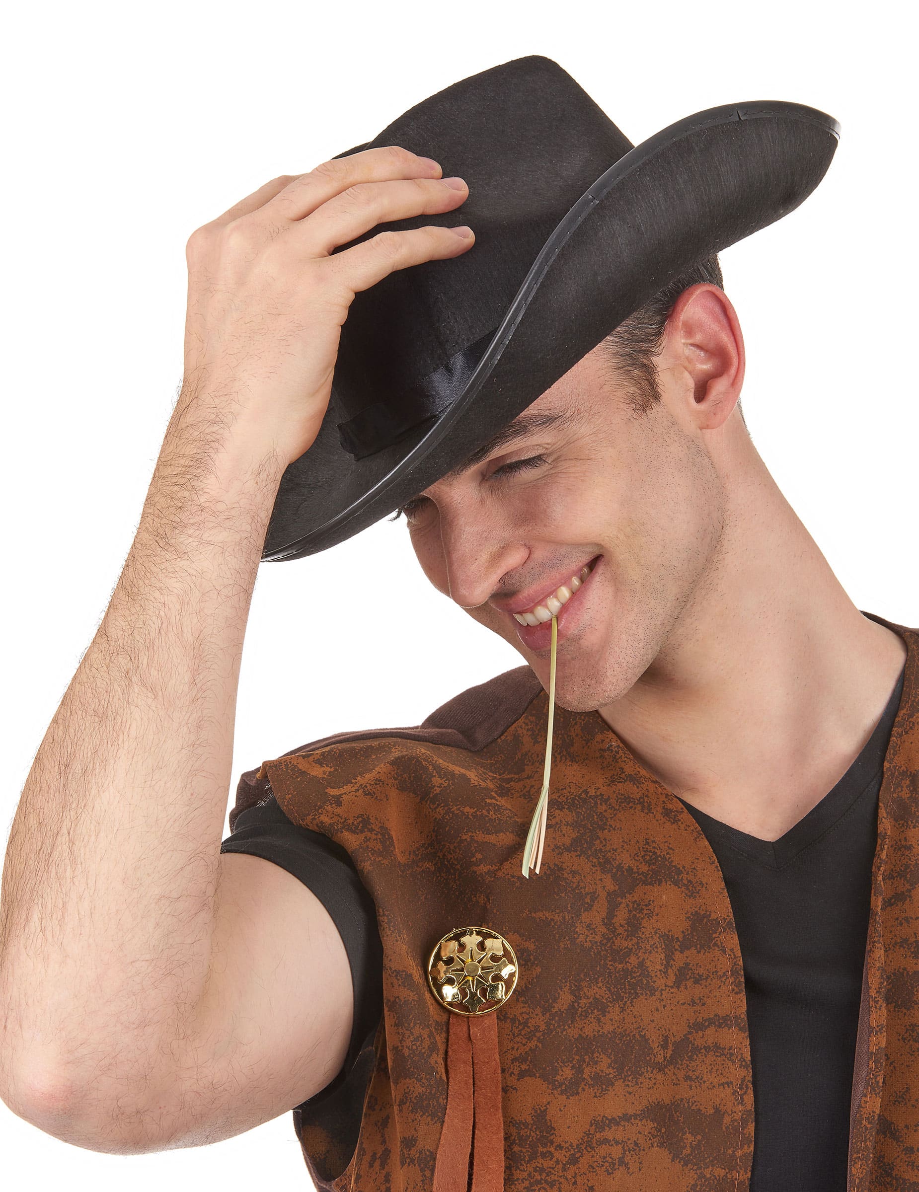 Klassischer Cowboy-Hut schwarz