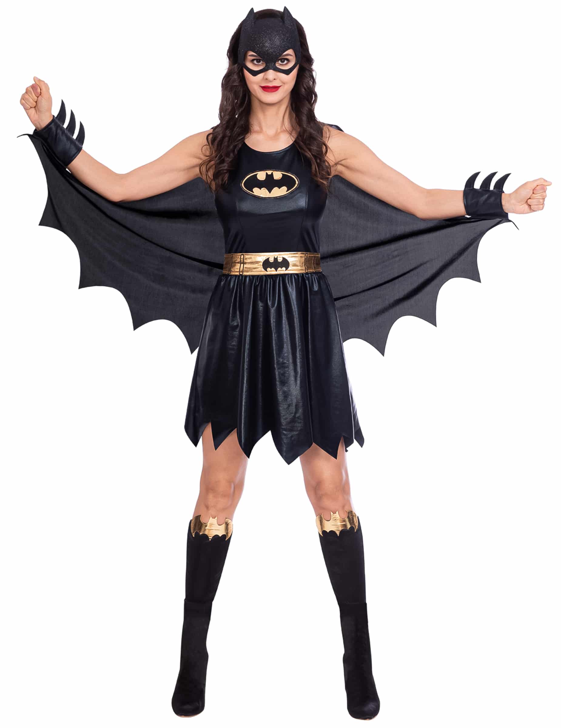 Klassisches Batgirl Kostüm für Damen schwarz