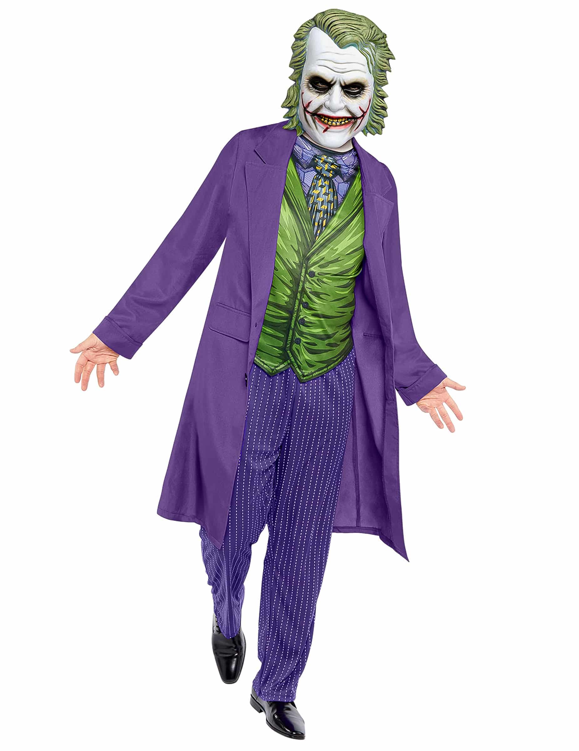 Klassisches Joker Kostüm Herren grün/lila