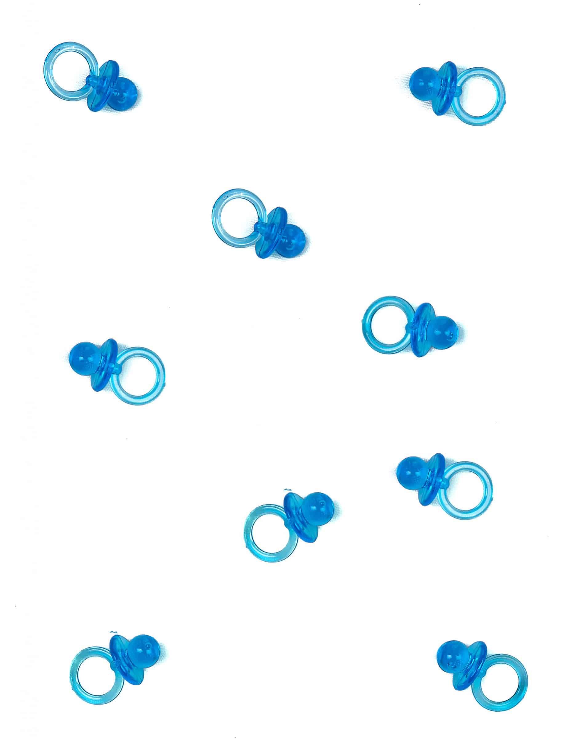 Kleine Schnuller Blau Deko – 18 Stück