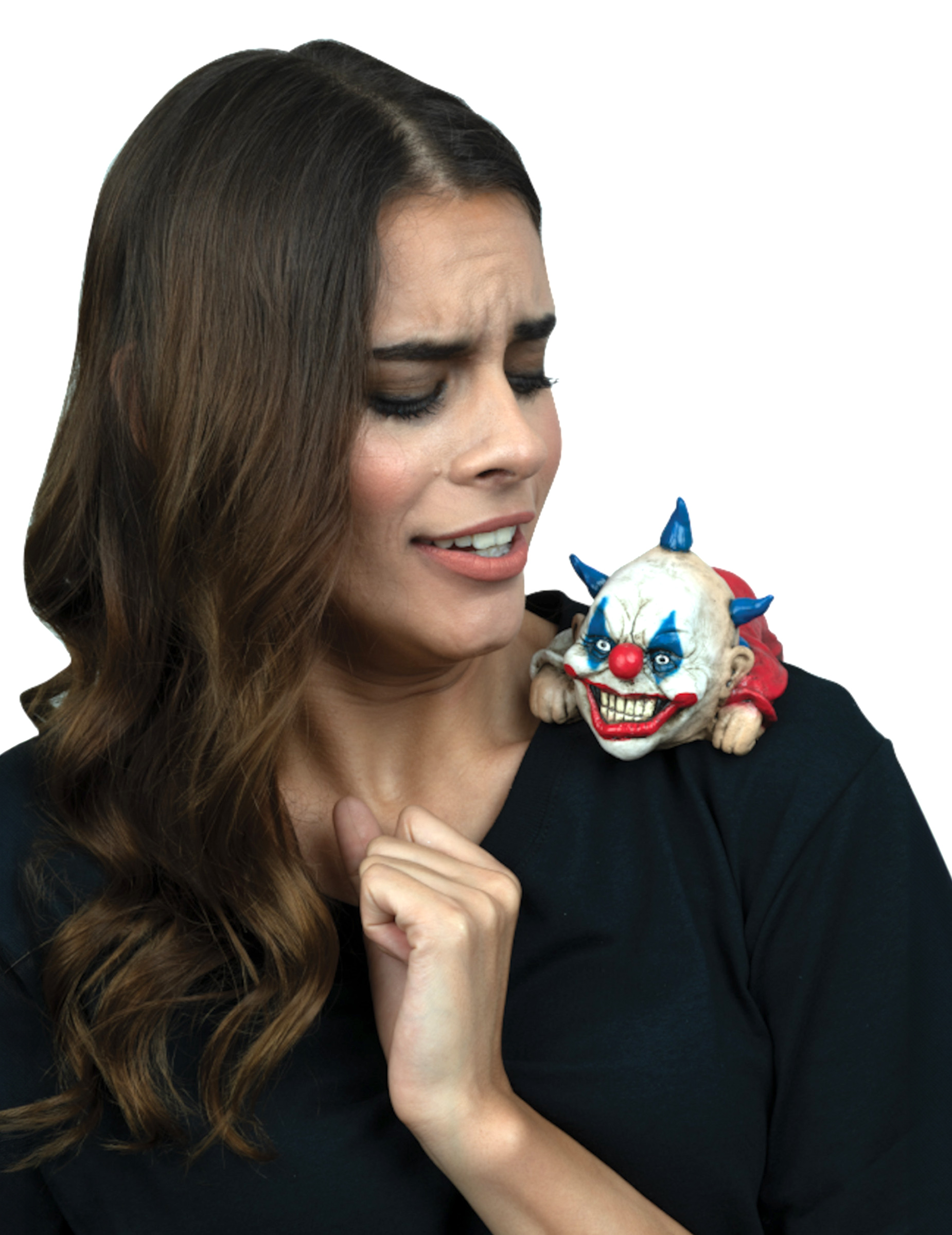 Kleiner Clown für die Schulter Kostümaccessoire Halloween