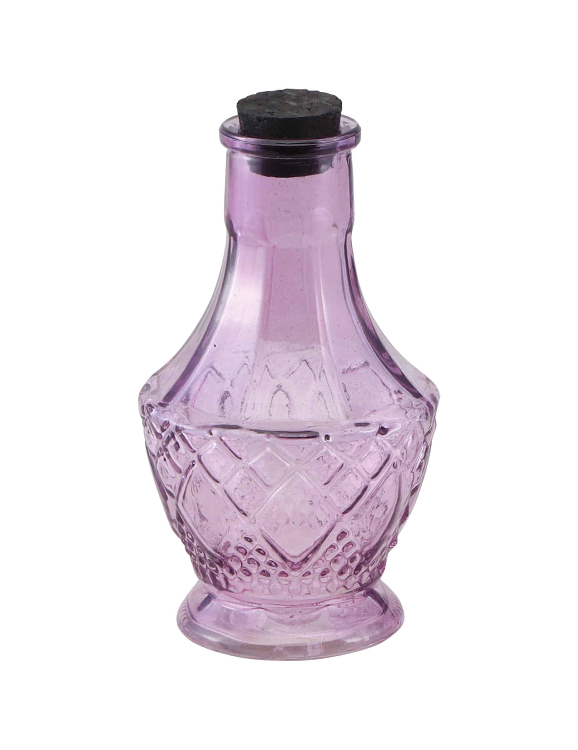 Kleines Glasfläschchen Violett Dekoration 11