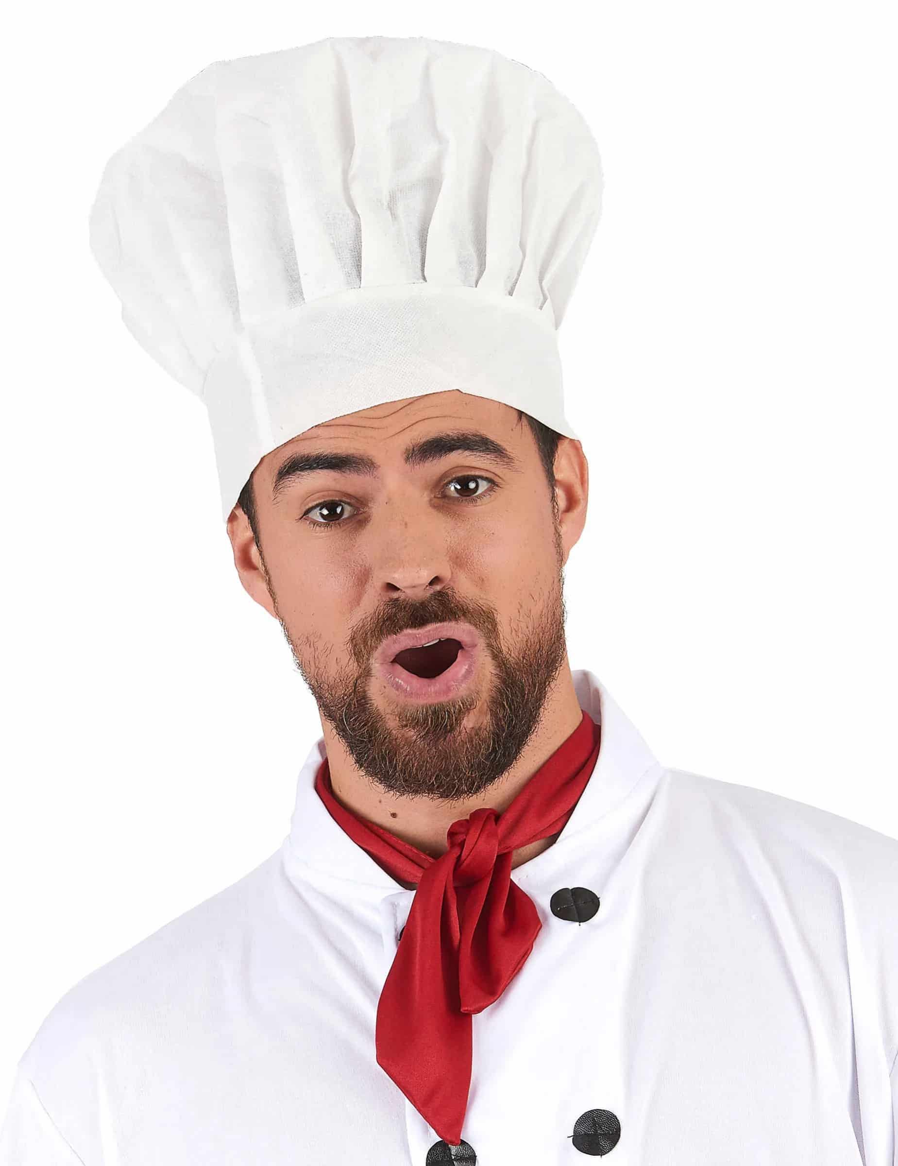 Kochmütze Chefkoch weiss