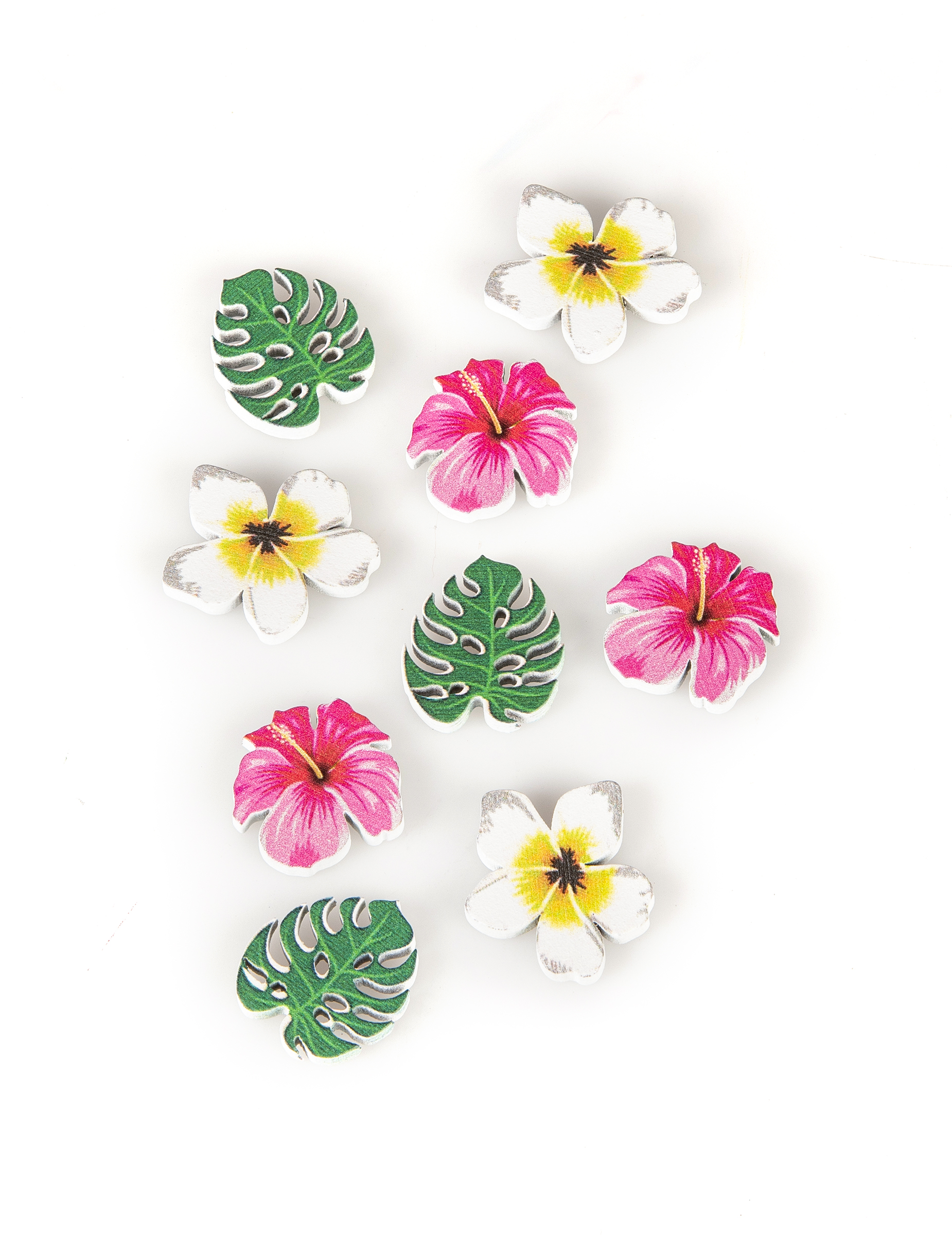 Konfetti Tischkonfetti Blüten Blumen Tropen 9 Stück bunt 3