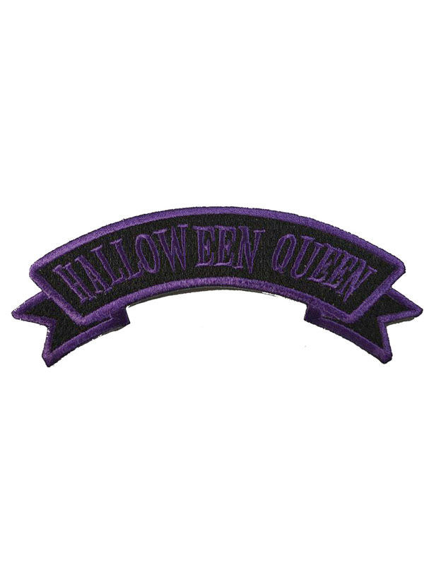 Kreepsville Gothic Aufnäher Patch Halloween Queen schwarz-lila