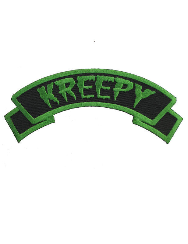 Kreepsville Gothic Aufnäher Patch Kreepy schwarz-grün