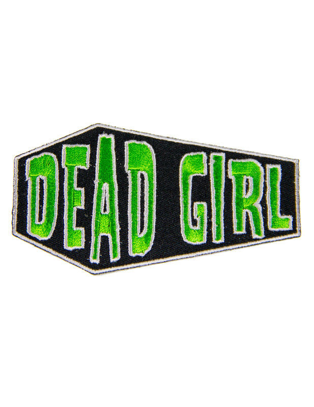 Kreepsville Gothic Aufnäher Sarg Dead Girl grün-schwarz