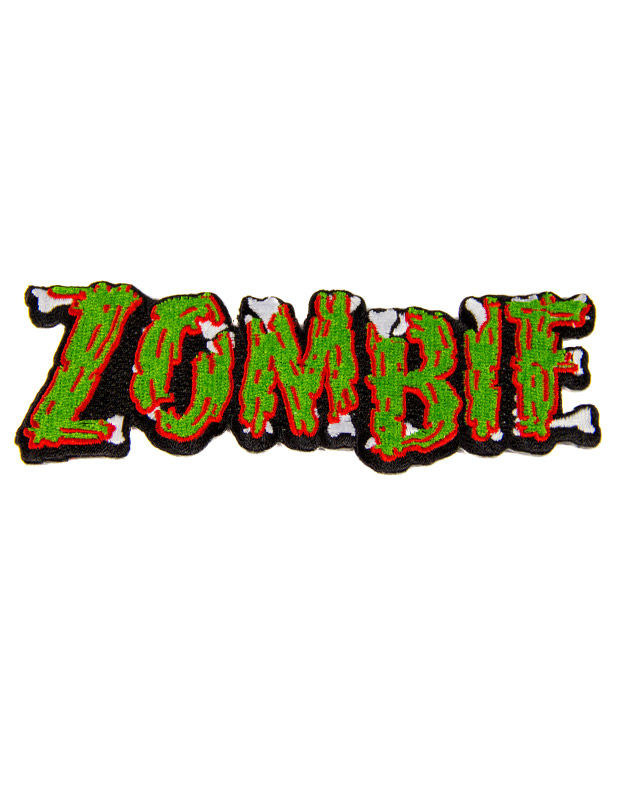 Kreepsville Gothic Aufnäher Zombie grün-rot