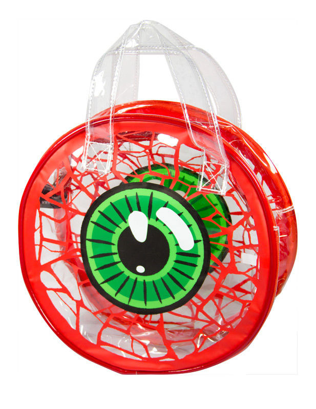 Kreepsville Gothic Handtasche Auge weiss-grün-rot