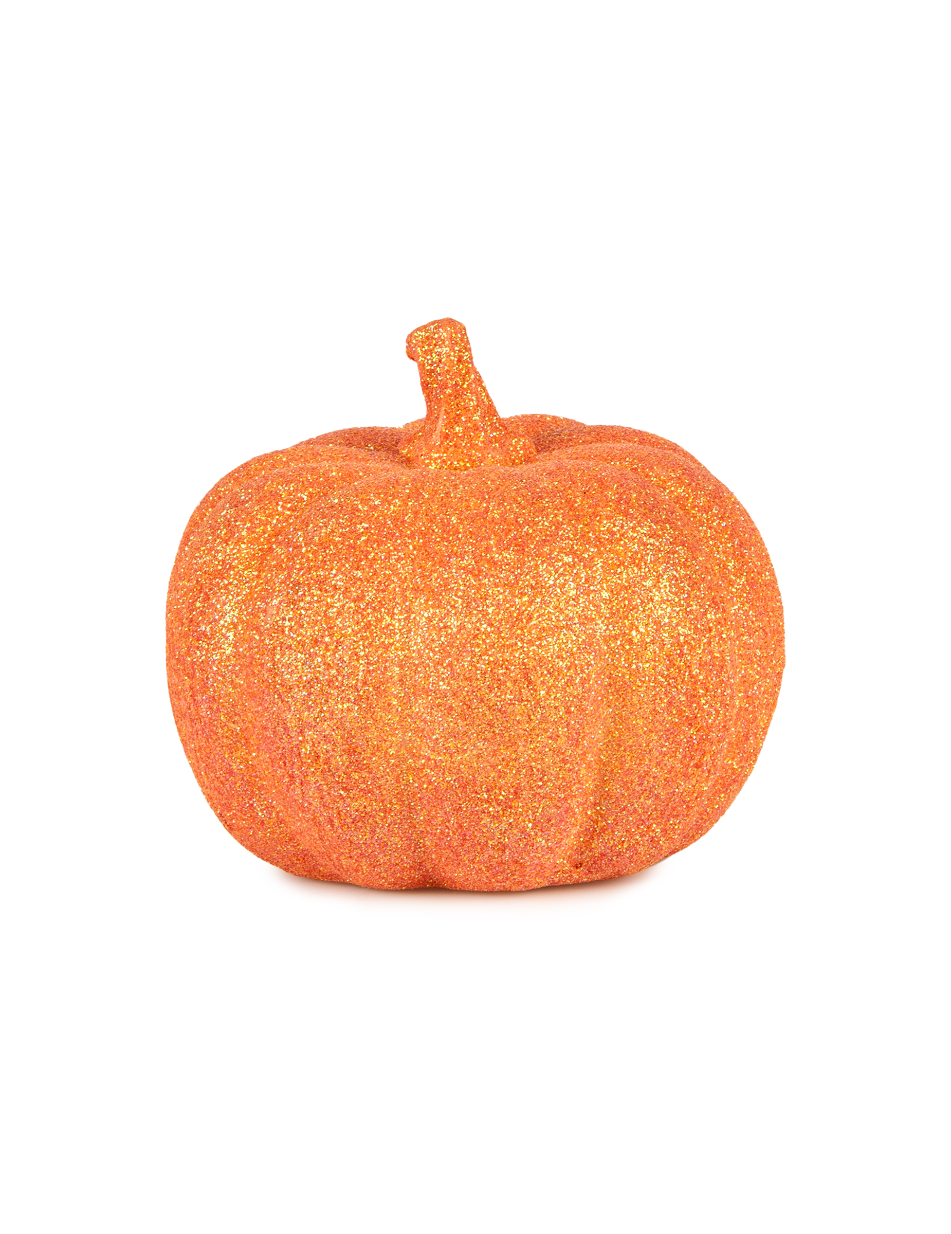 Kürbis Dekoration orange-glitzer 12