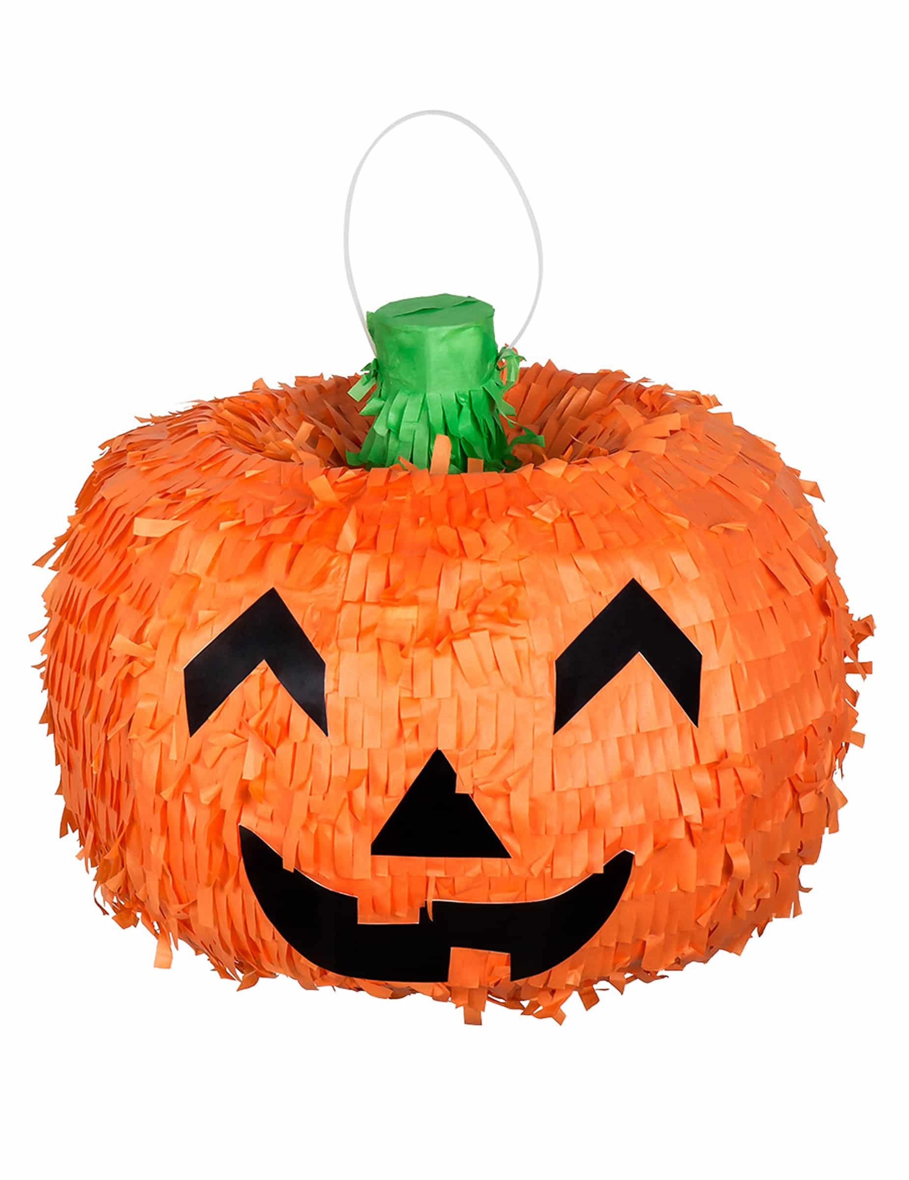 Kürbis Piñata Halloween Dekoration für Kinder orange 32cm