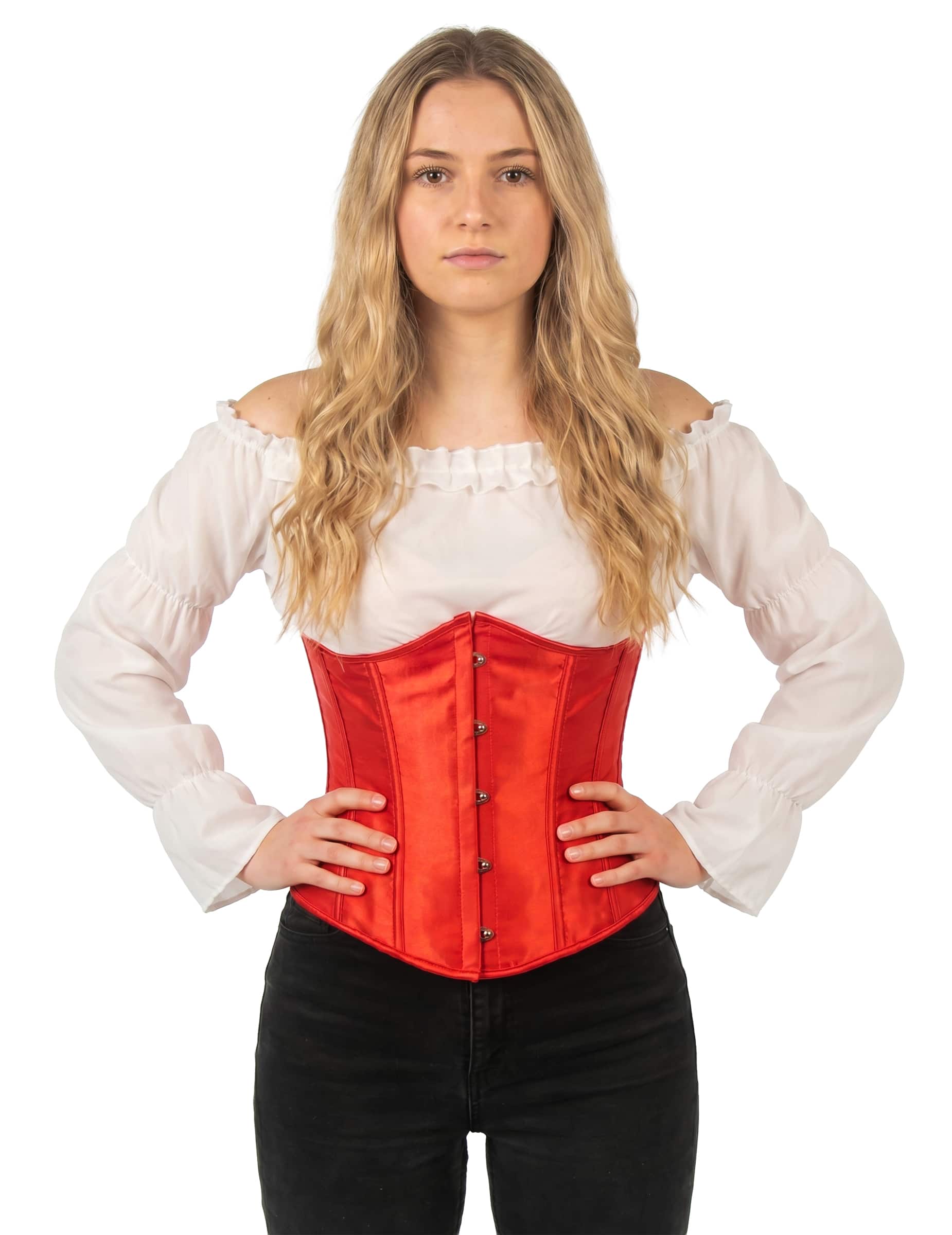 Kurzes rotes Korsett für Damen