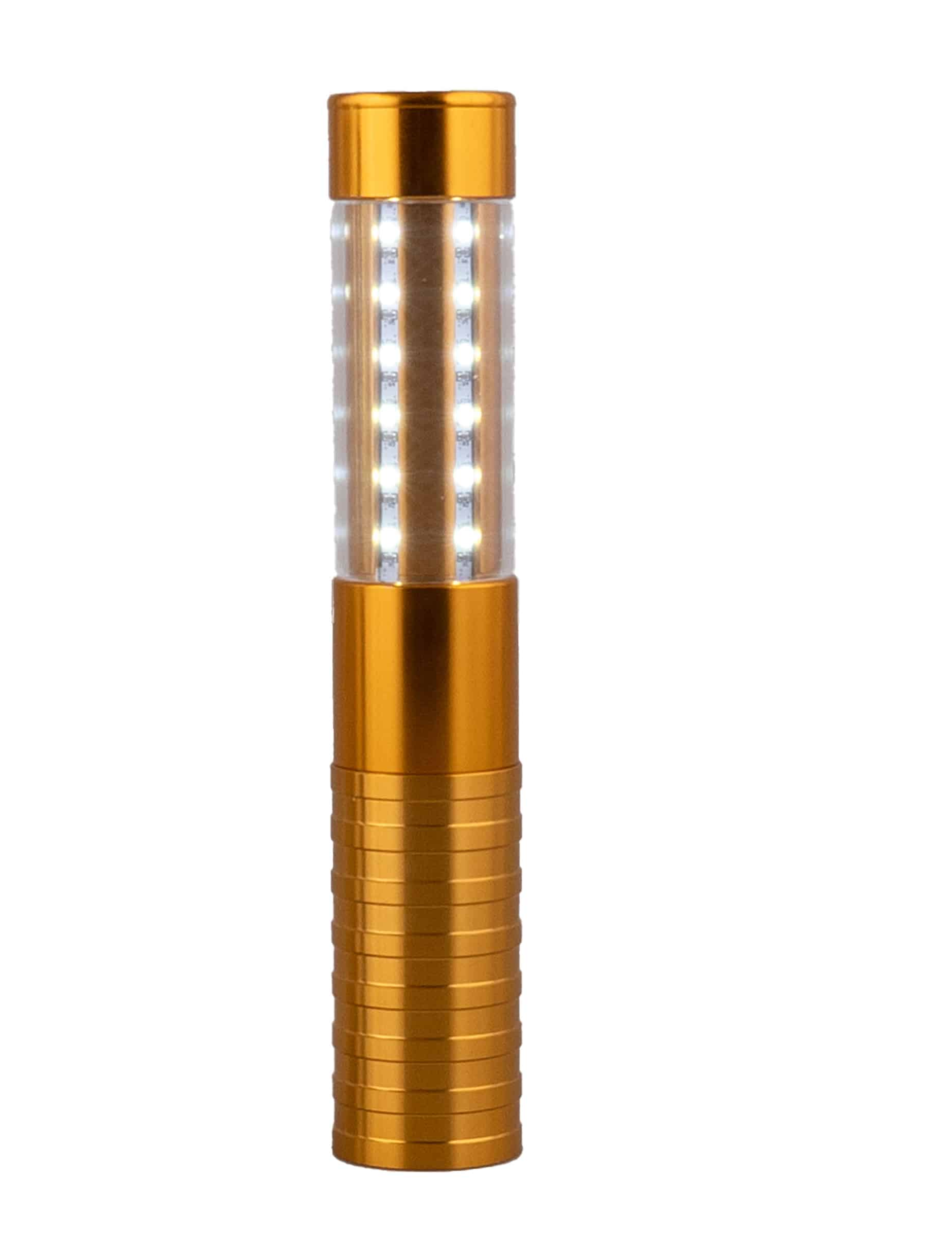 LED-Flaschenlampe Gold Funkelnd 4 x 23 cm