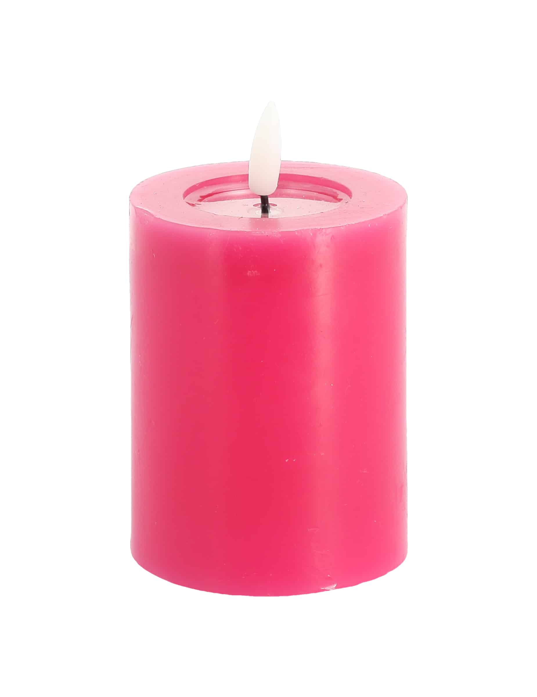 LED-Kerze Rosa 7 x 10 cm