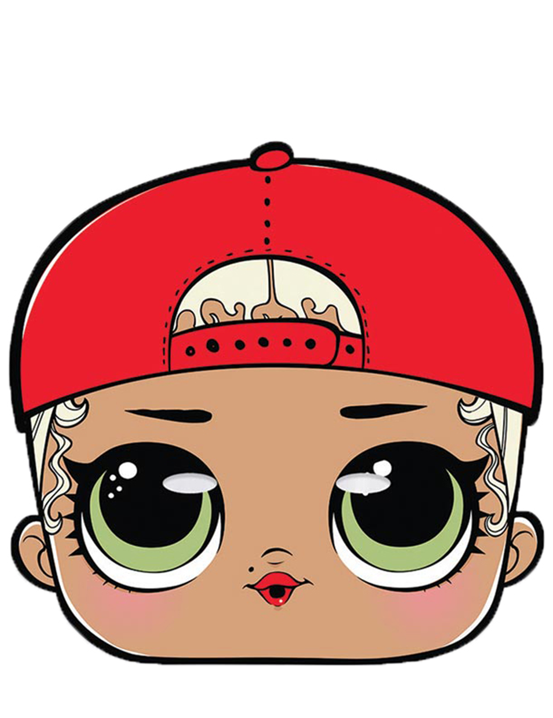 LOL Surprise-Pappmaske für Kinder Mc Swag bunt