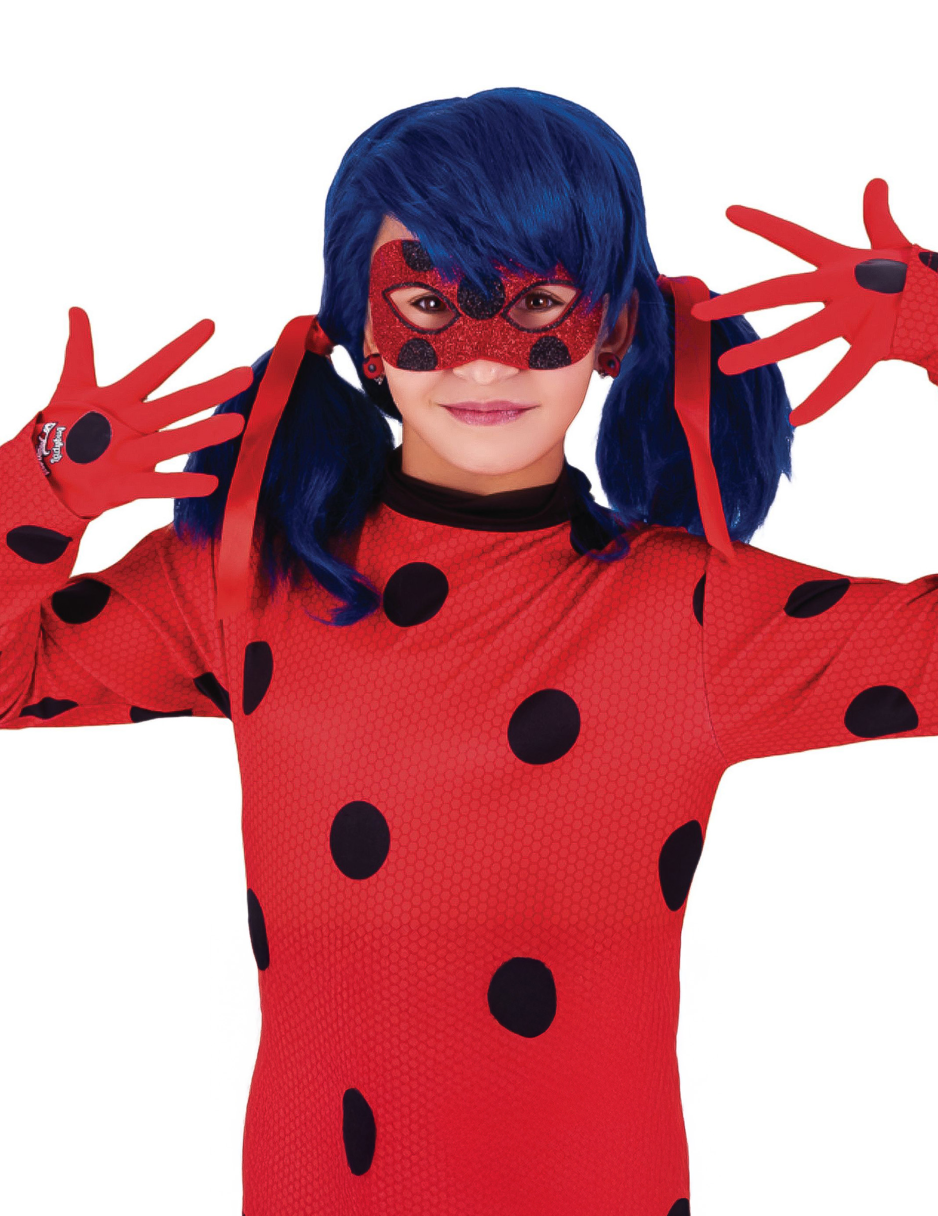 Ladybug-Handschuhe Lizenzartikel rot-schwarz