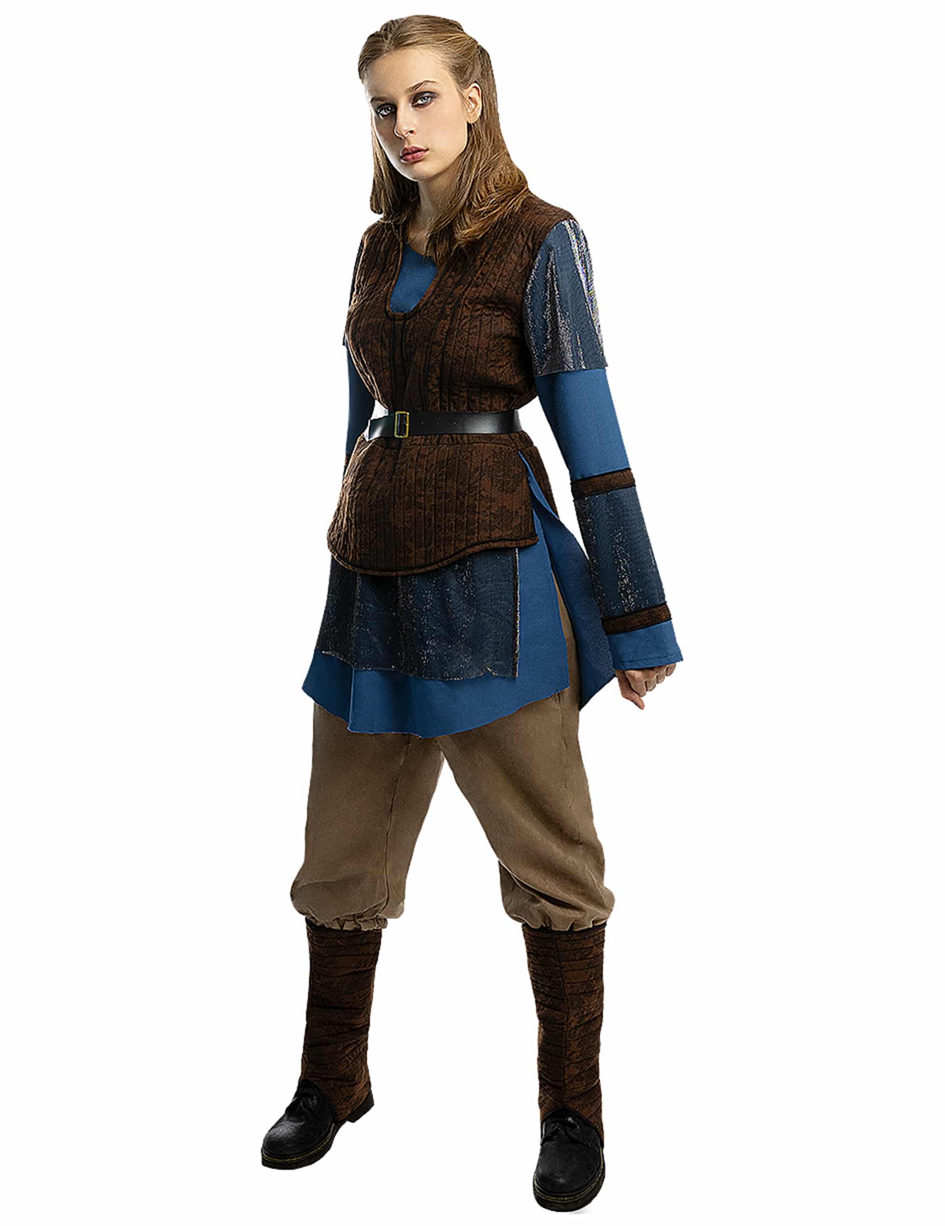 Lagertha Kostüm Vikings für Damen braun-blau
